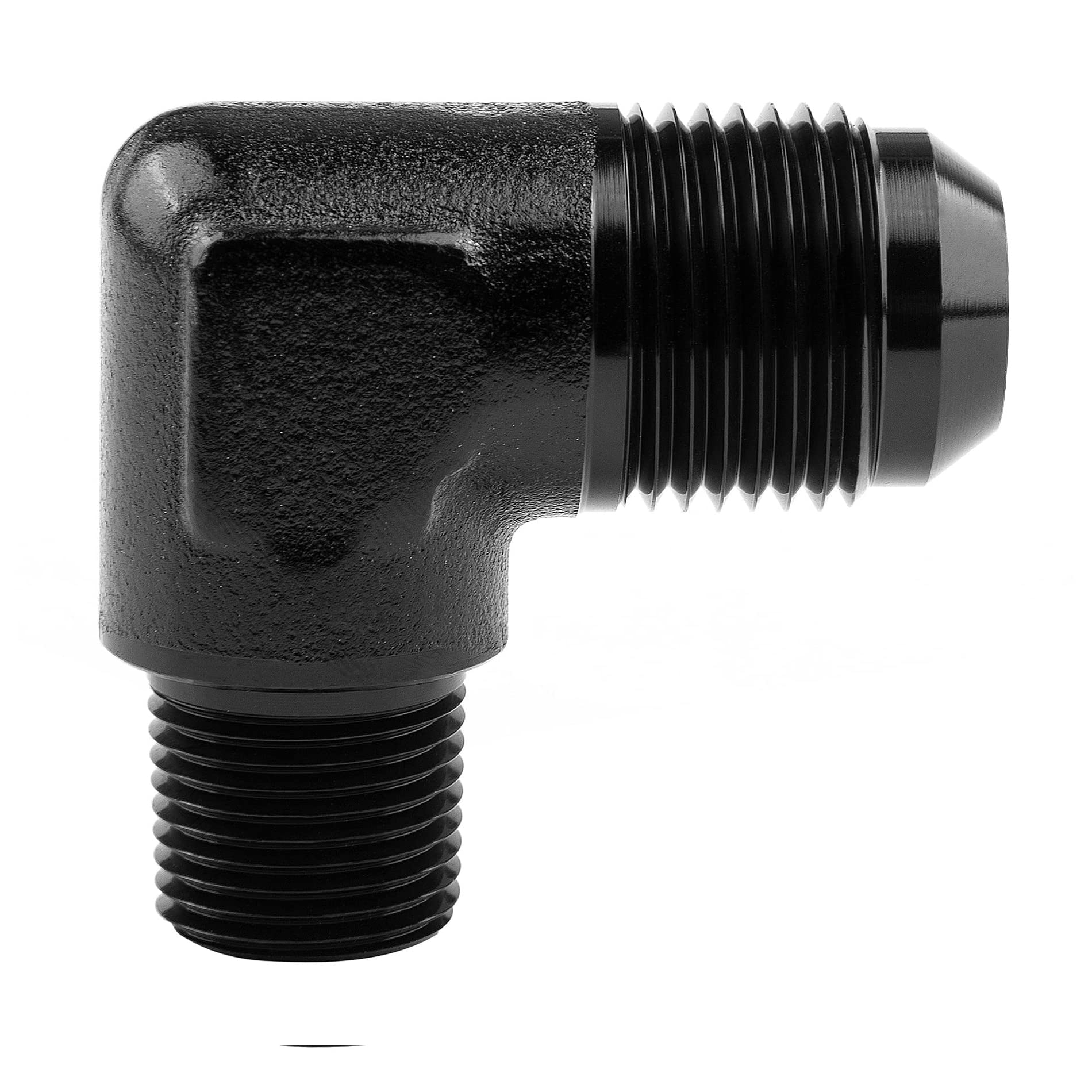 Evil Energy 8An To 3/8'' Npt Male 90 Degree Fitting Adapter Aluminum