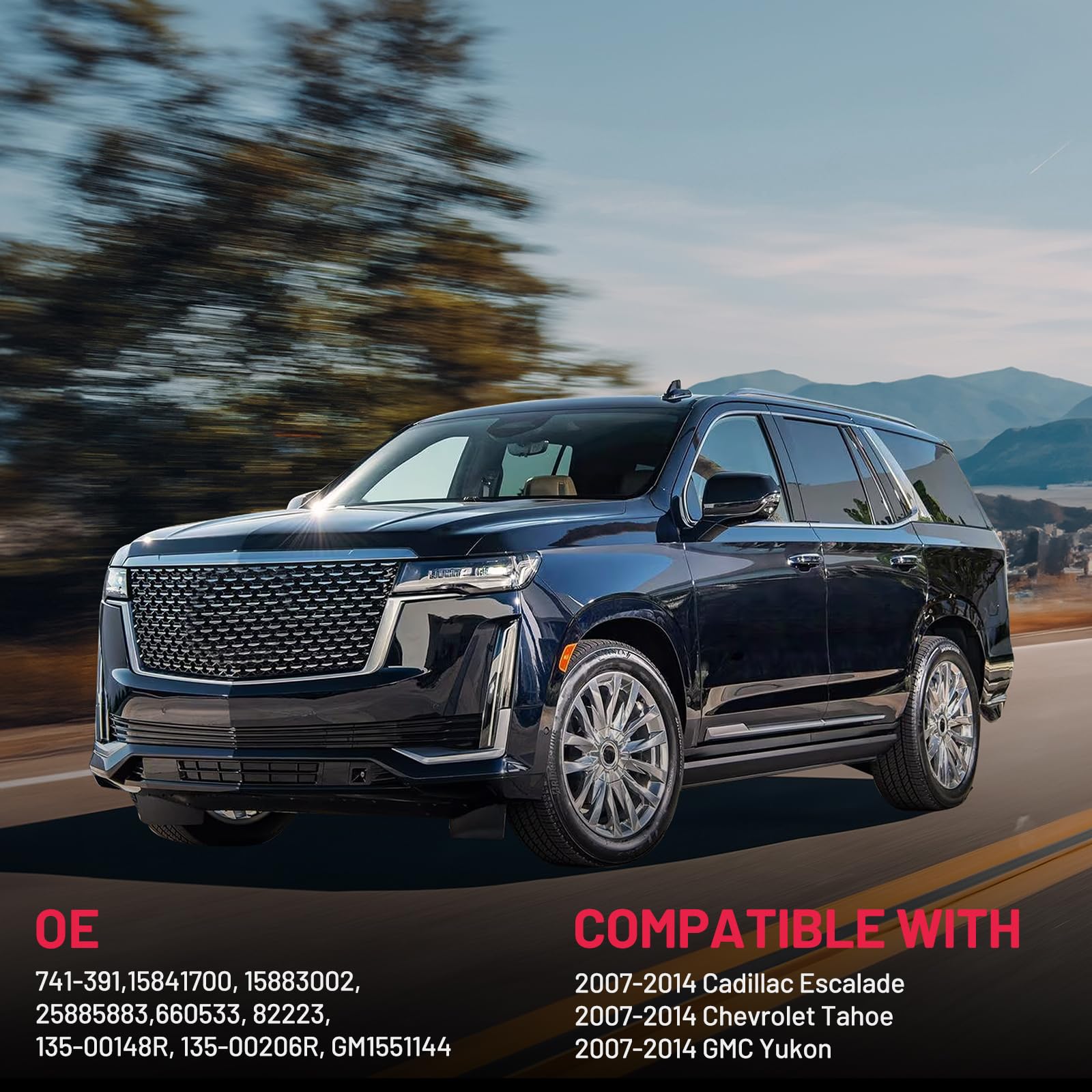 BDFHYK 741-391 Power Window Regulator with Motor Rear Right for 2007-2014 Cadillac Escalade 2007-2014 Chevrolet Tahoe 2007-2014