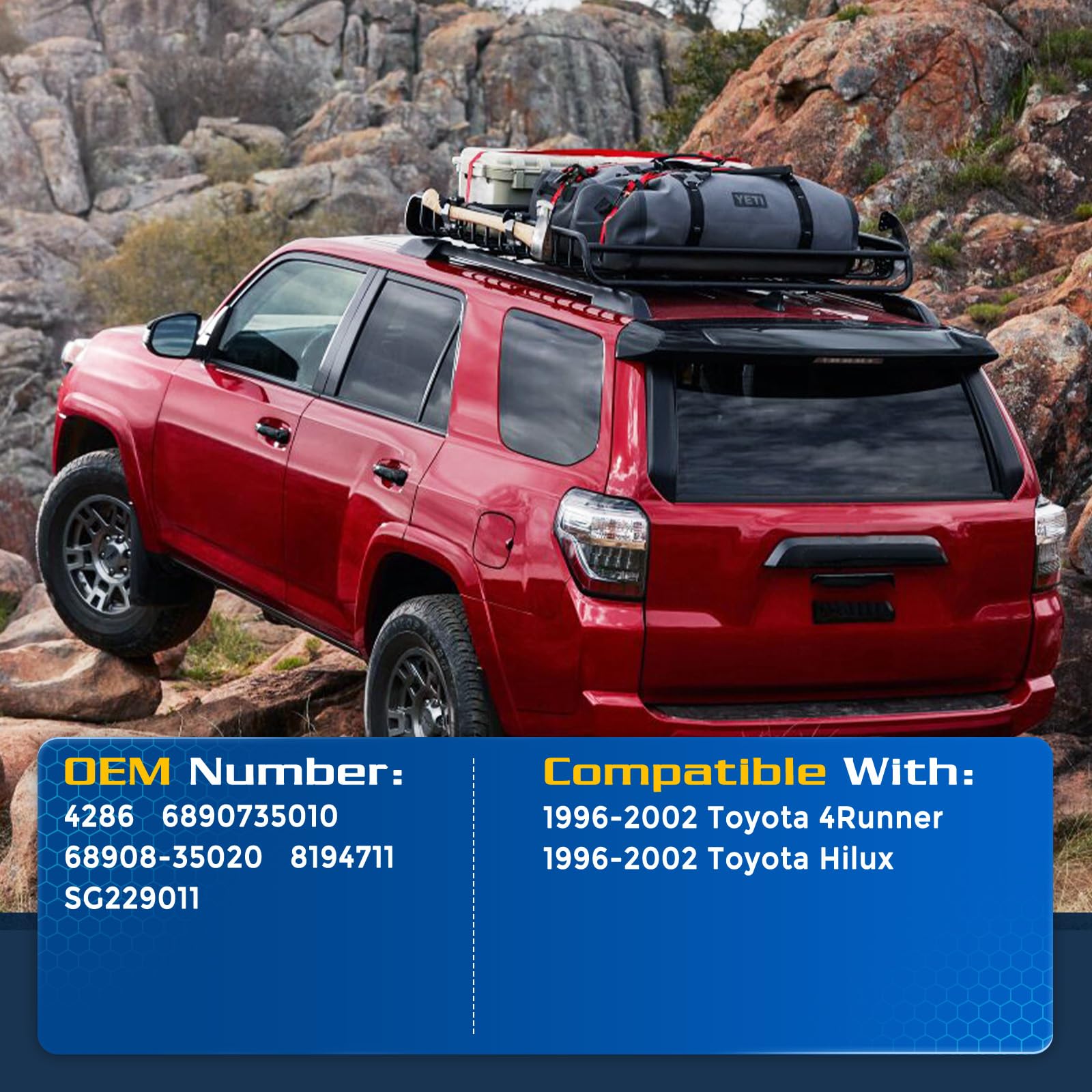 Arana Rear Hatch Liftgate Struts For Toyota 4Runner 1996-2002, Trunk Shocks Tailgate Lift Support Fits 1996-2002 Toyota Hilux Sw