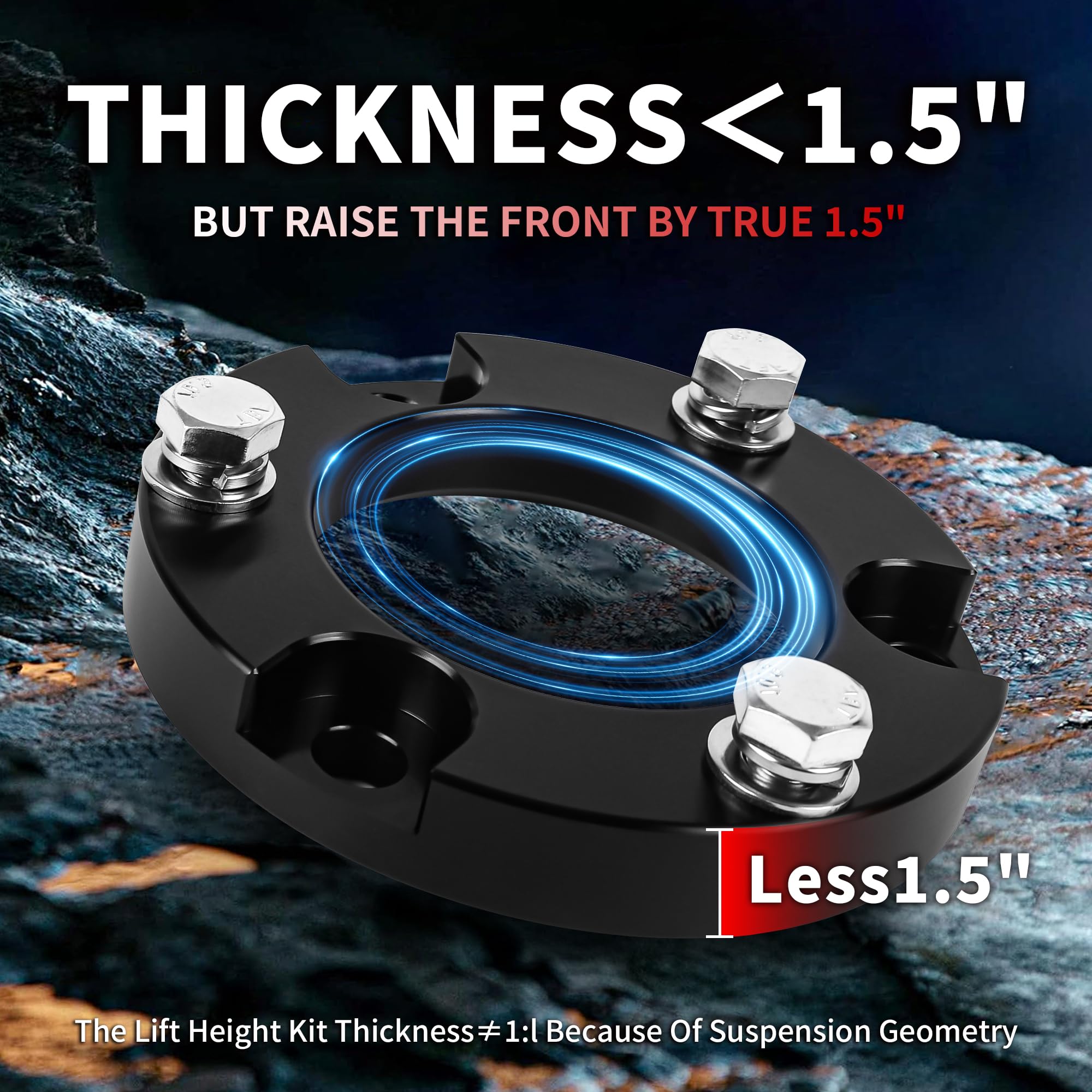 1.5 Inch Leveling Lift Kit Compatible With 2005-2023 Tacoma 4 Runner, Leveling Lift Kit Fit For 2005-2023 Tacoma 4 Runner Forged