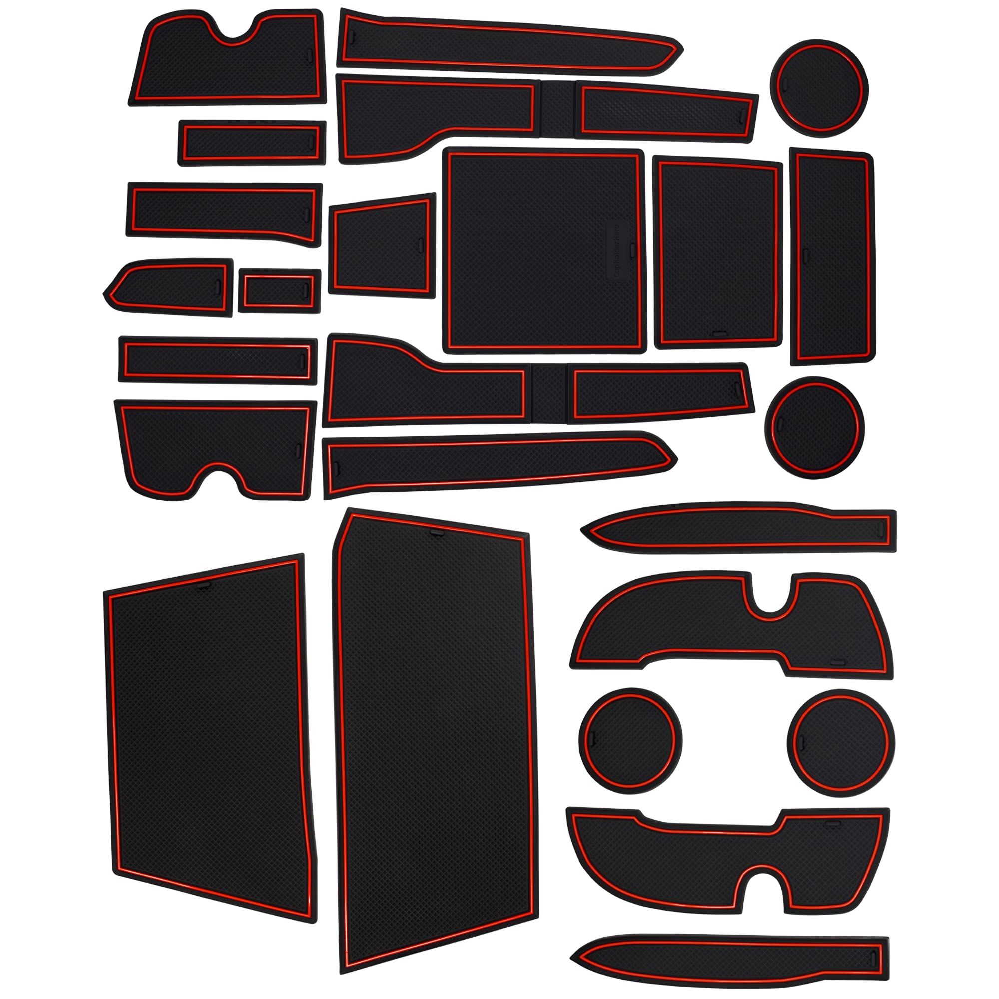 Cupholderhero Fits Toyota 4Runner 2020-2024 Accessories - Custom Non-Slip Anti-Dust Cup Holder Inserts, Center Console Liners, D