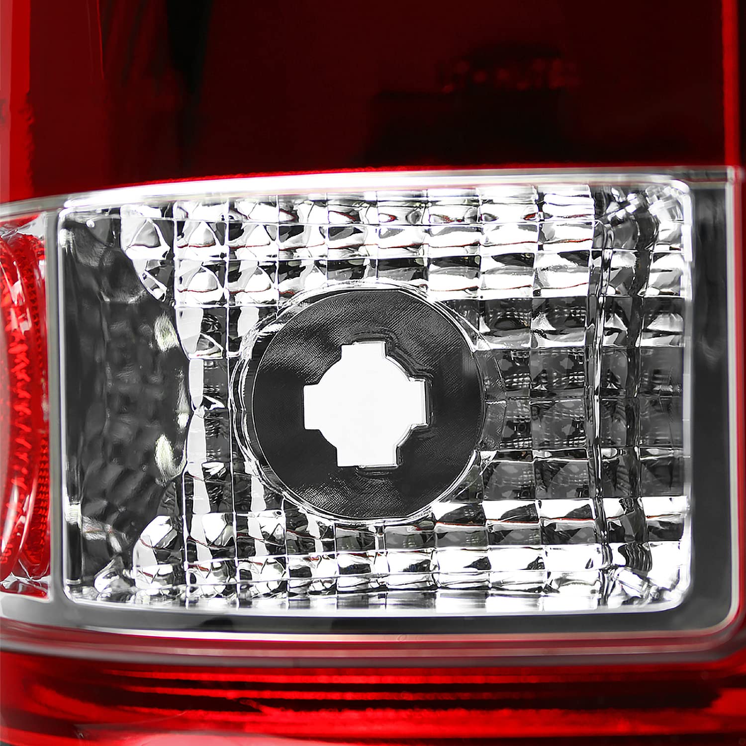 Spec-D Tuning Red Clear Lens LED Tail Lights Compatible with 2008-2016 Ford SuperDuty F250 F350 F450 F550 Left + Right Pair Assembly