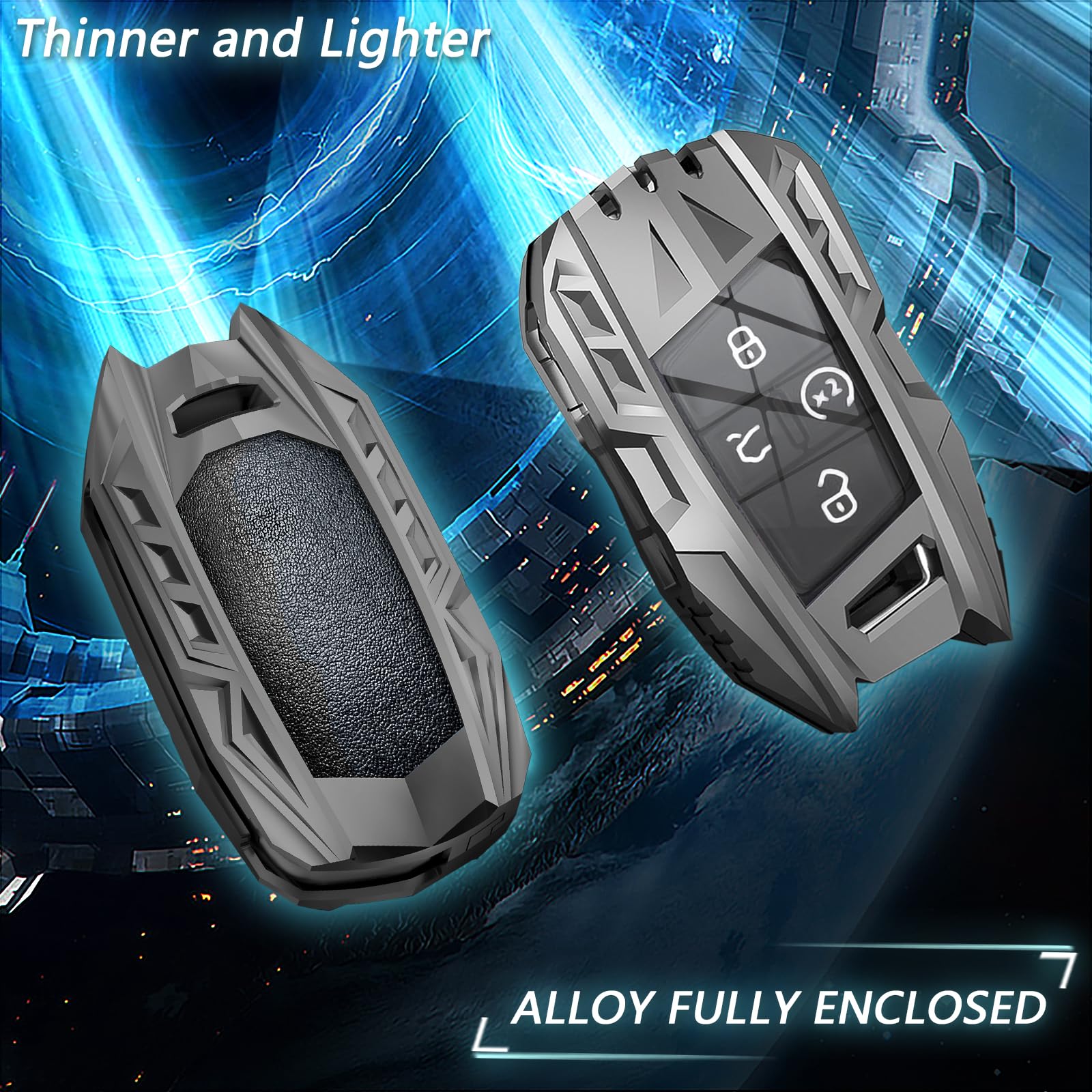 Ocezbiis For Volkswagen Key Fob Cover,Keychain,Zinc Alloy Protection Car Key Case For 2018-2022 Arteon Atlas Jetta Tiguan Taos G