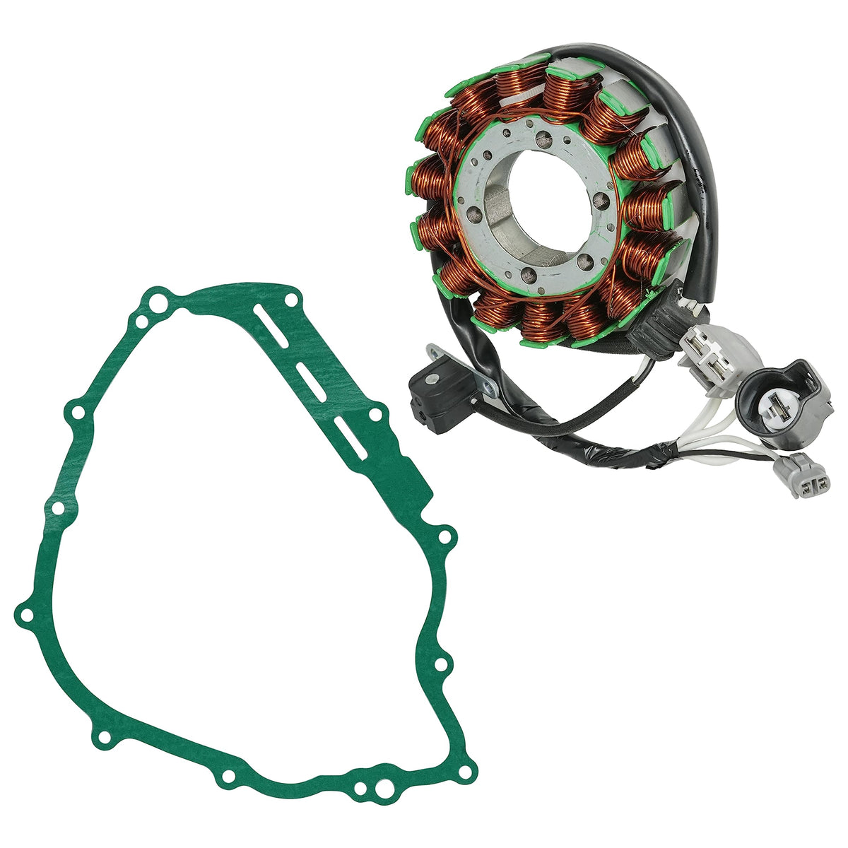 Caltric Stator and Gasket Compatible with Yamaha Rhino 700 2008-2013 Viking 700 2014-2018 5B4-81410-00-00, 1XD-81410-00-00, 3B4-
