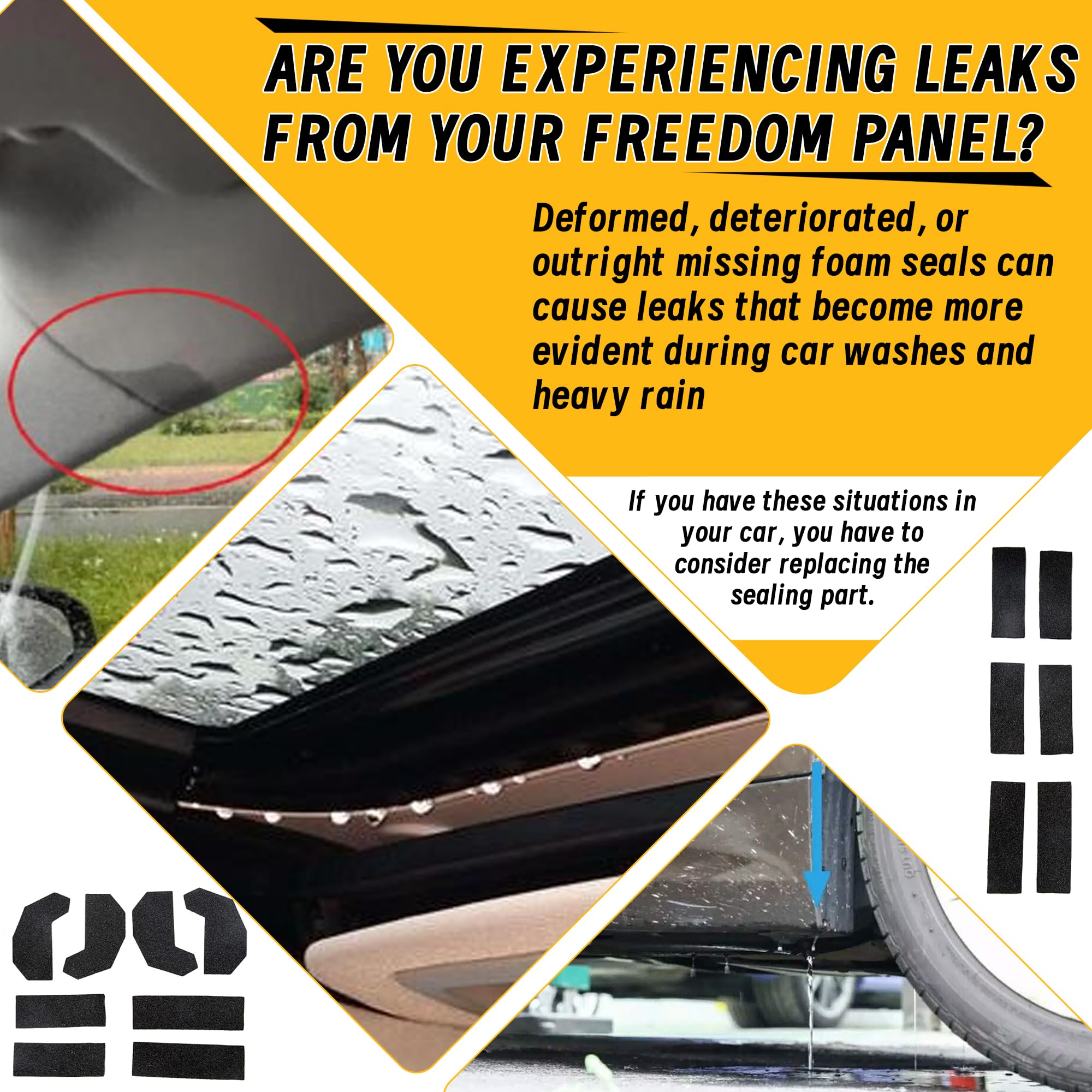 Tongass Foam Blocker Seal Kit Compatible With Jeep Wrangler Jk 2011-2014 Models