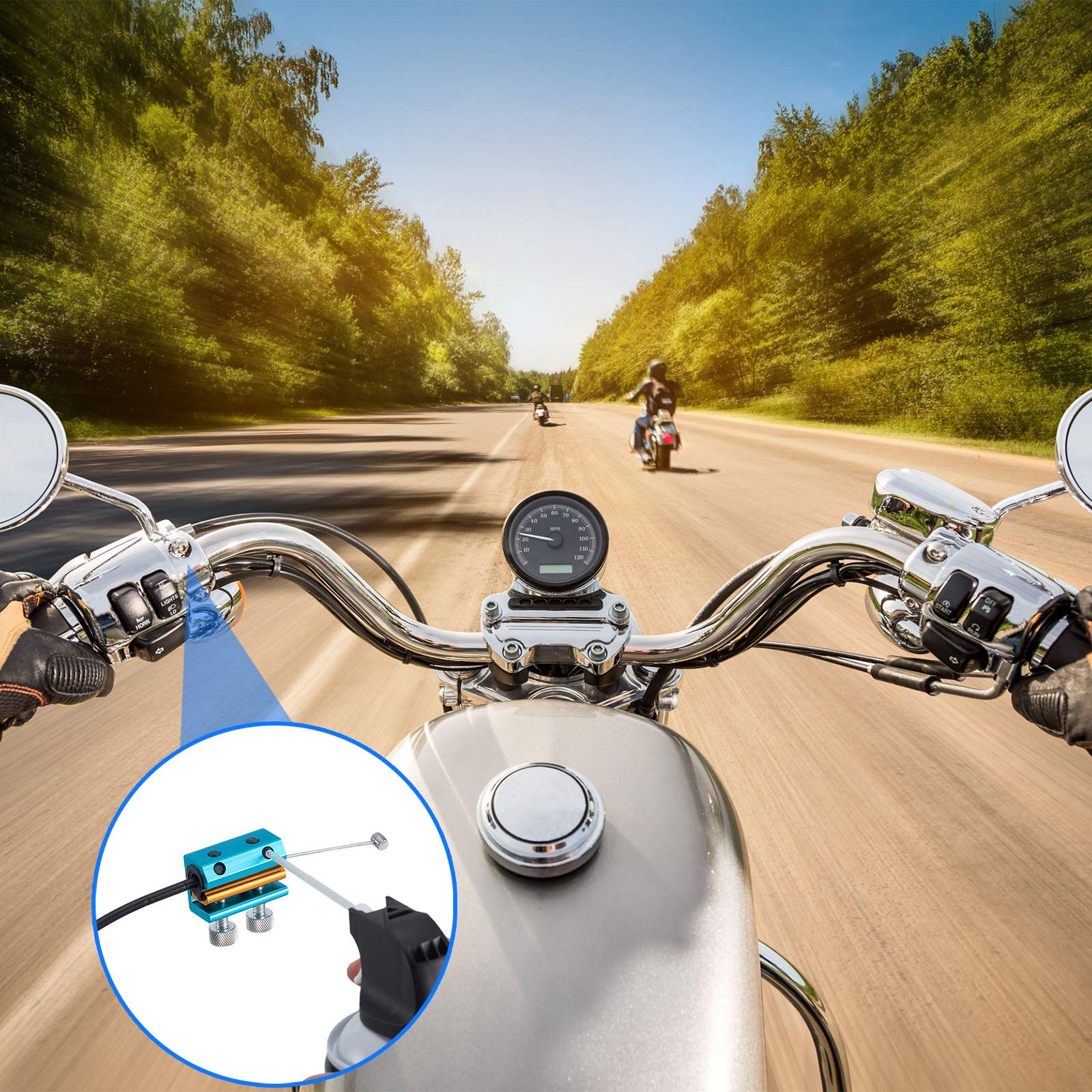 2 Pieces Vehicle Cable Lubricator Alloy Cable Lubricator Clutch Throttle Cable Lubricator Dual Oiler Cable Lube Tool For Motorcycles Bicycle Boat Bike Cable Lubrication