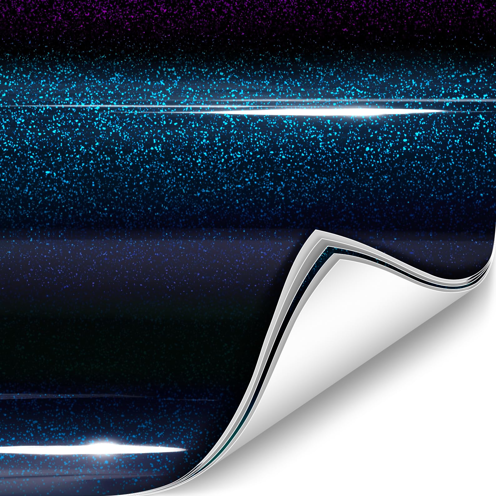 Colorfusion Ppf By Vvivid, Gloss Cosmic Blue Dry Apply Ppf Vinyl Car Wrap Roll 6Ft X 5Ft
