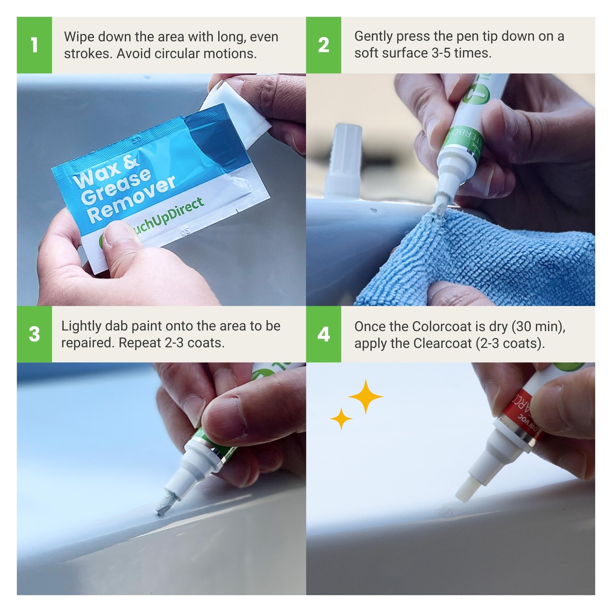 Bright White (Pw7,Gw7,W7) For Jeep, Ram, Dodge & Chrysler Exact Match Touch Up Paint - Chips And Nicks Touch Up Kit - Touchupdir