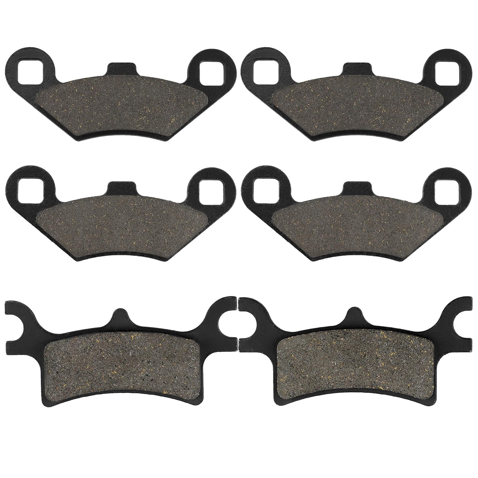 Sollon Front And Rear Brake Pads For Polaris Sportsman 400 500 600 700 800 Efi/Ho, Scrambler 500 400 2X4 4X4, Trail Boss 330, Tr