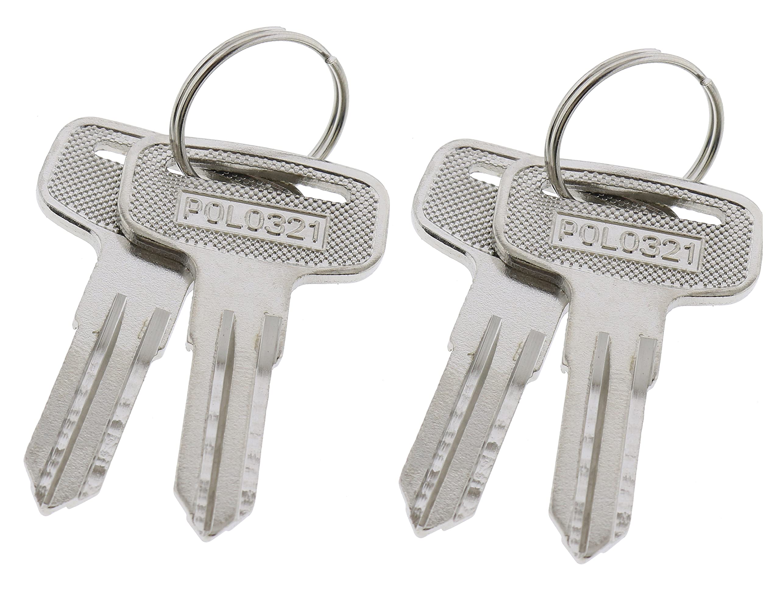 Jeenda 4Pcs Atv Blank Key 4010321 Compatible With Polaris 22/23/27/28 Series Magnum 325/330/500 Sportsman 335/400/450/500 Trail Blazer 250 Trail Boss 325 Xpedition 325 Xplorer 250/400