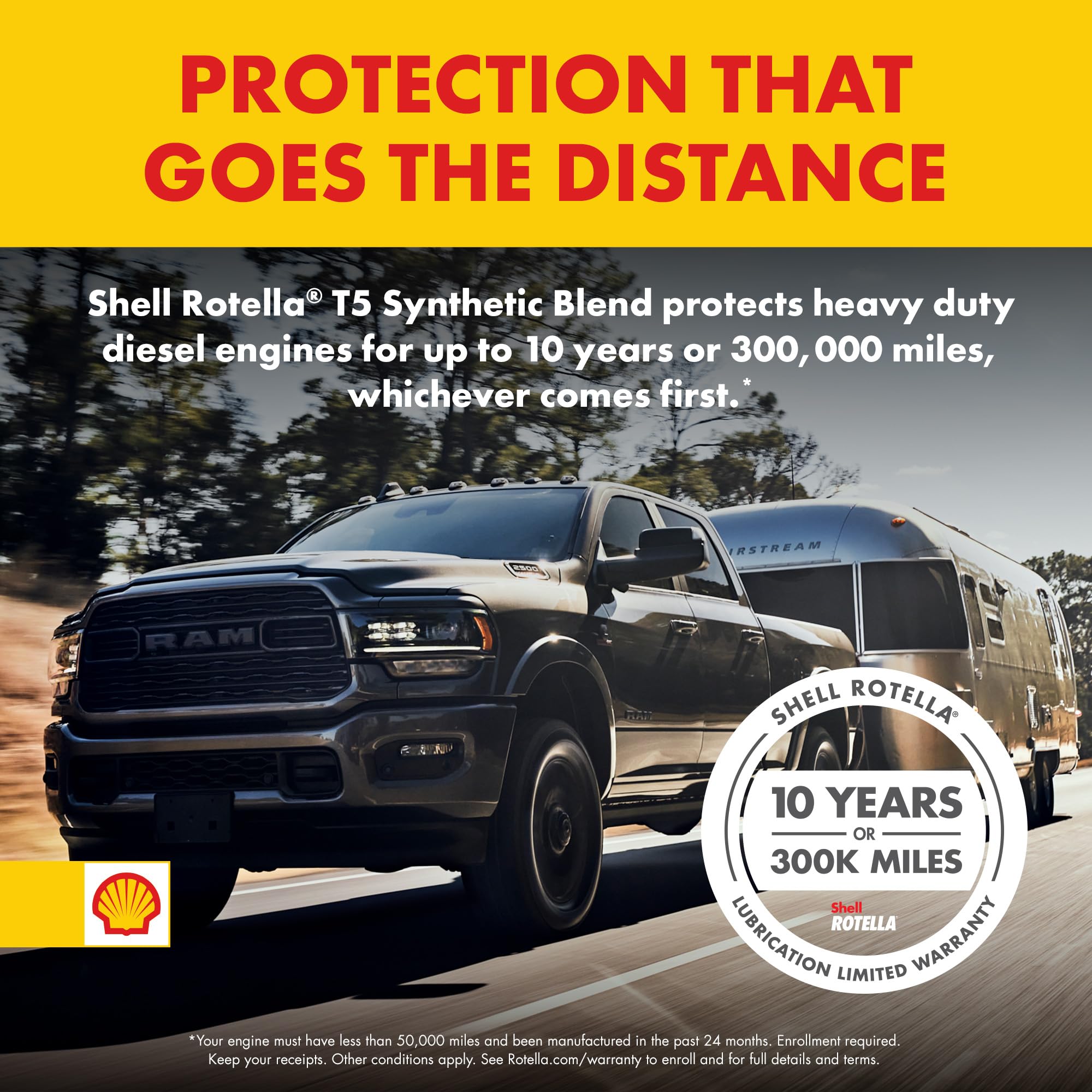 Shell Rotella T5 Synthetic Blend 10W-30 Diesel Engine Oil, 1 Gallon