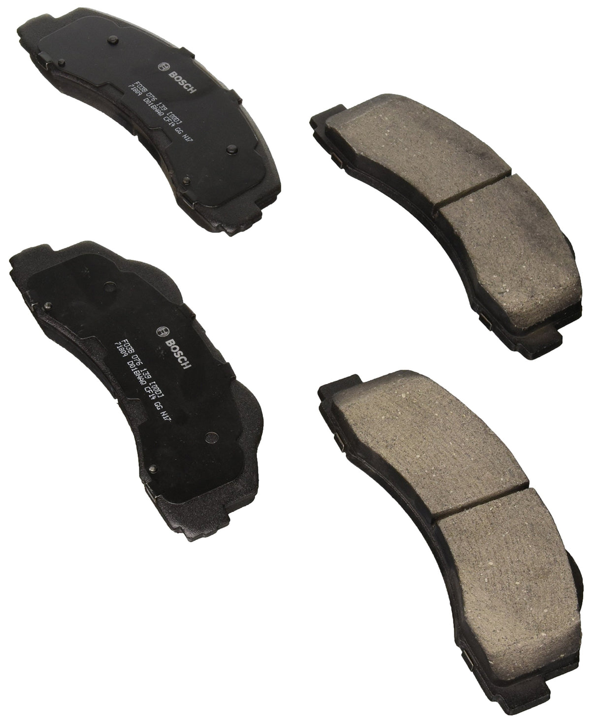 BOSCH BC1770 QuietCast Premium Ceramic Disc Brake Pad Set - Compatible with Select Ford Expedition, F-150; Lincoln Navigator; FR