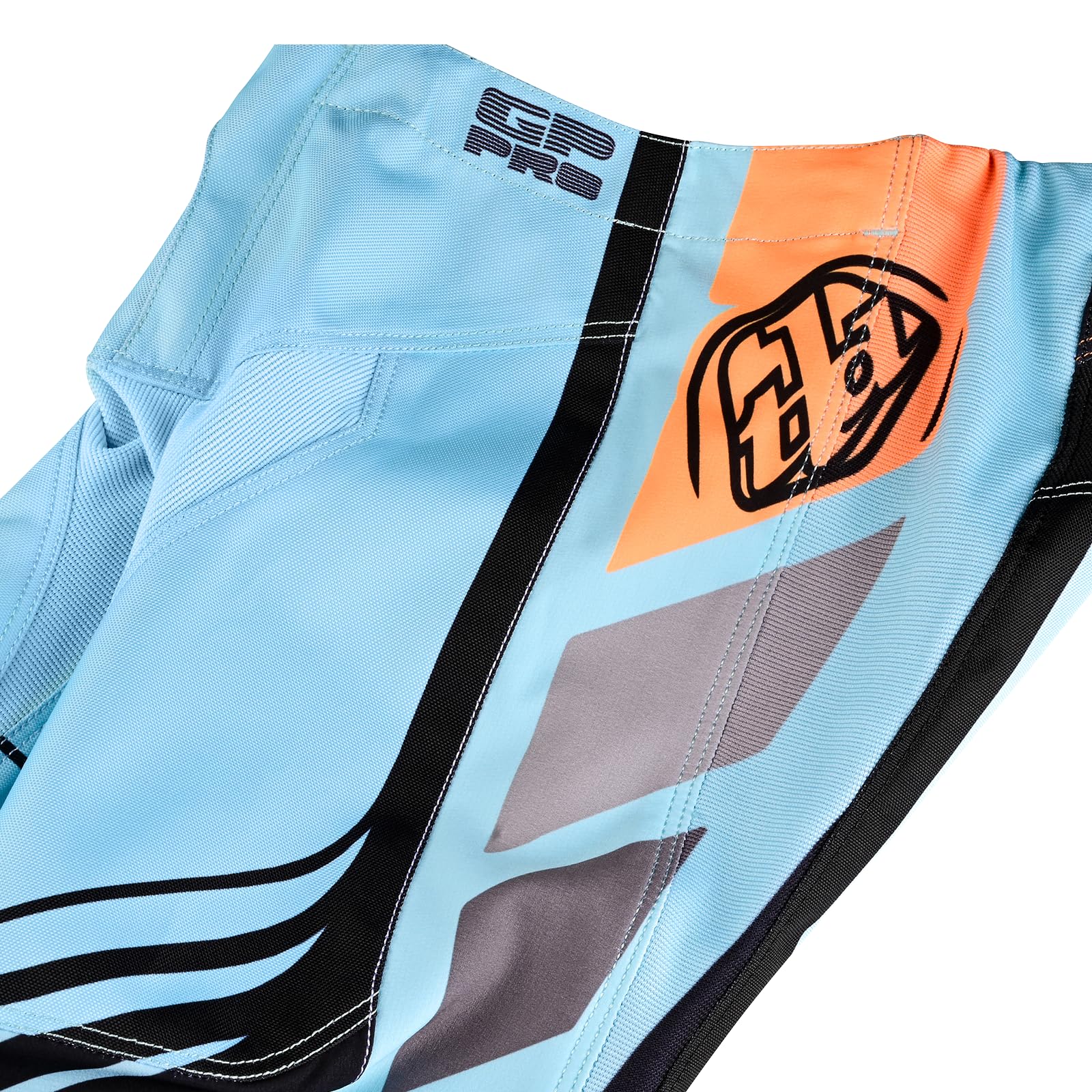 Troy Lee Designs GP Pro Youth Moto Pant, Wavez Bleached Aqua, 24