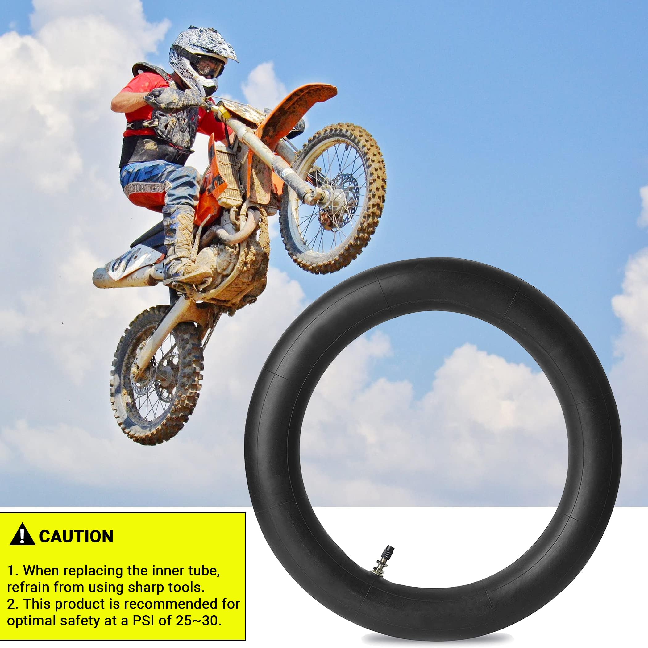 Ar-Pro (2-Pack) 2.5/2.75-14    Replacement Dirt Bike Inner Tubes - 60/100-14    Tire Tubes For 50Cc To 160Cc Dirt And Pit Bikes