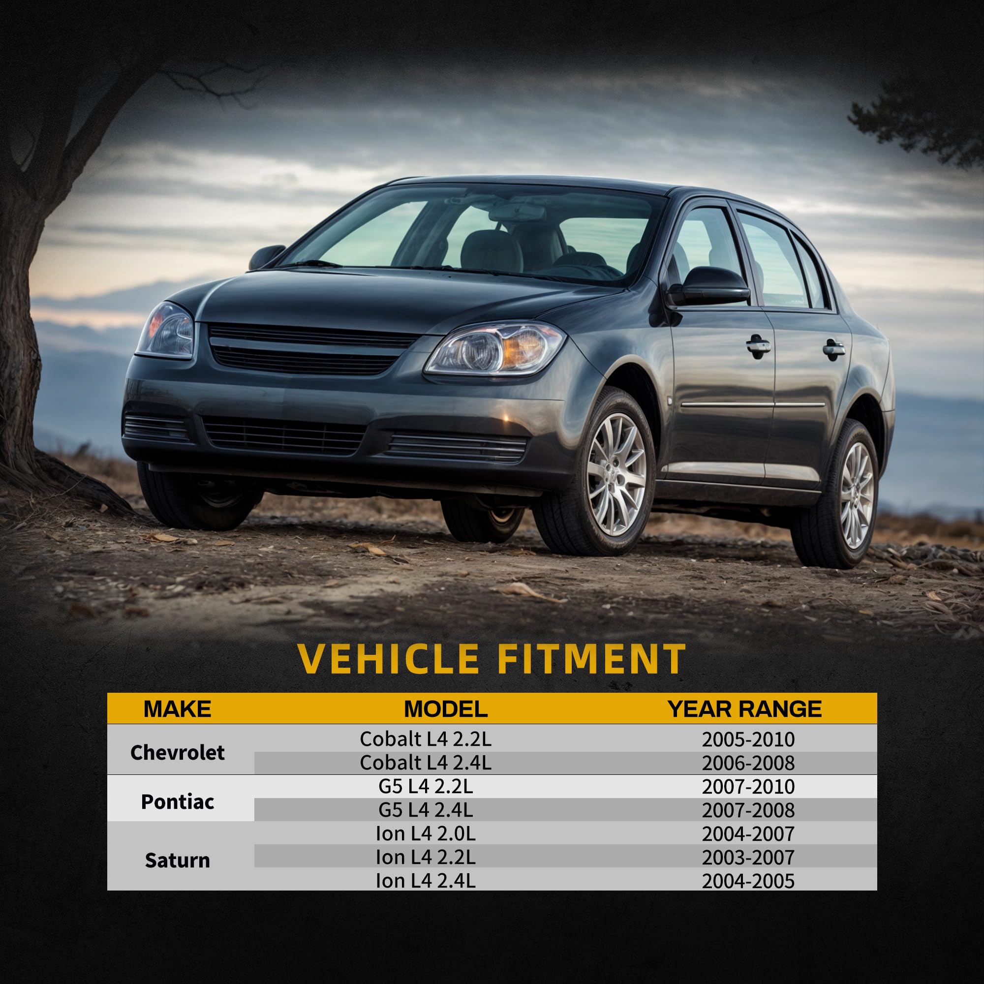 Dwvo Radiator Compatible With 2005 2006 2007 2008 2009 2010 Chevrolet Cobalt 2007-2010 Pontiac G5 2003 2004-2007 Saturn Ion L4 2