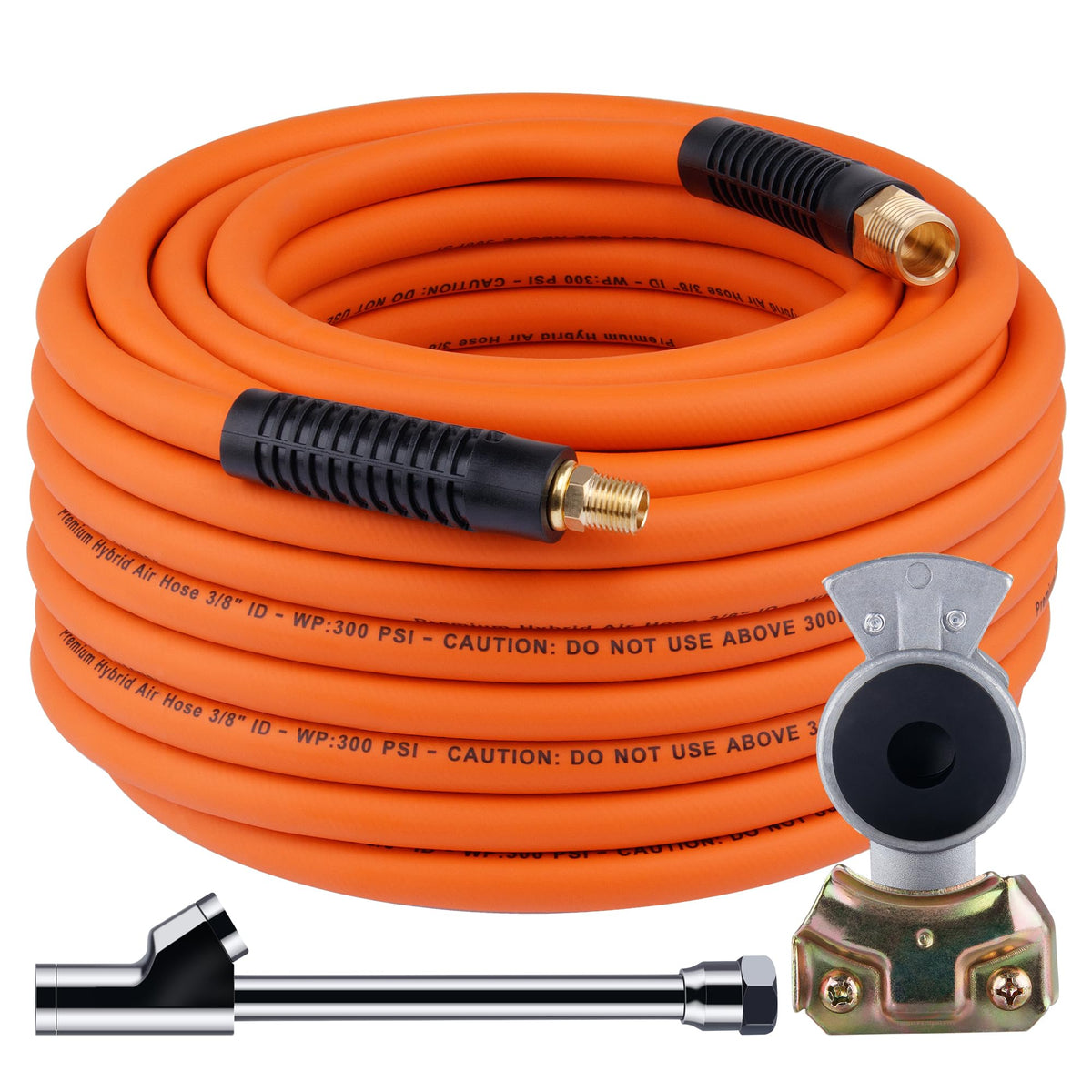 Dazakoot Truck Tire Inflator Kit, 3/8    X 50Ft Hybrid Air Hose With 1/4'' Chuck And 1/2'' Npt Universal Gladhand Connection (35