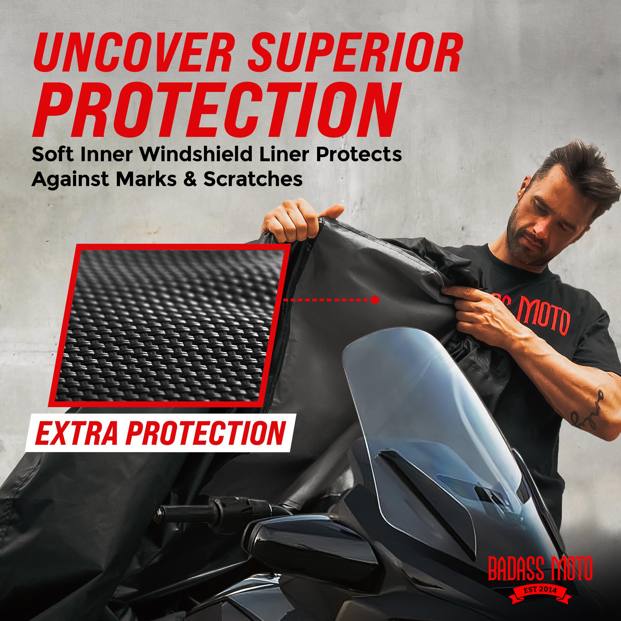 Badass Moto for Can Am Spyder Cover RT Limited. 2020-2025 Heavy Duty Cover for Waterproof Outdoor Storage Fits 2020-2025 Can Am