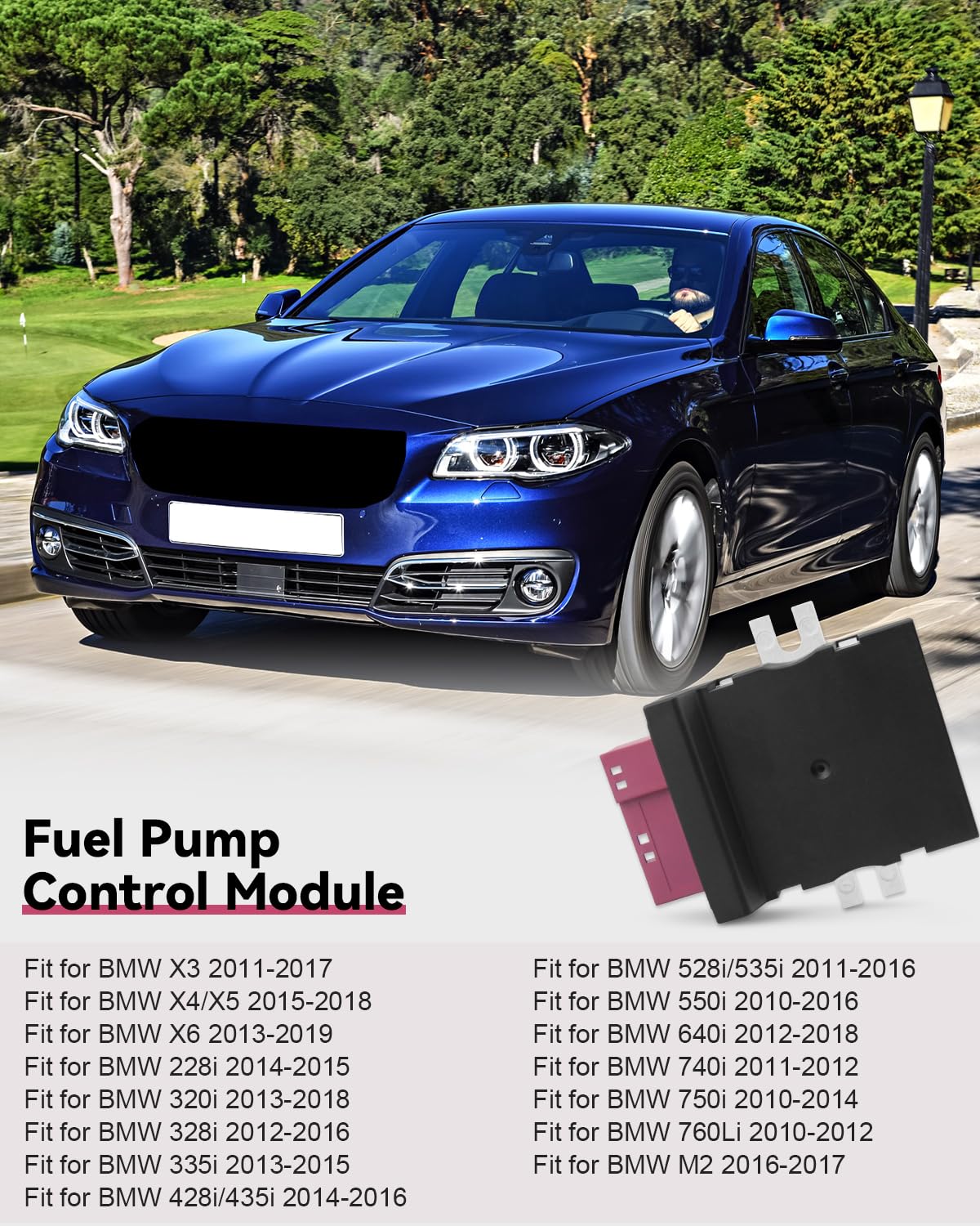 16147229173 Fuel Pump Control Module Unit Oil Control Computer Module Fits for BMW X3 X4 X5 X6 228i 320i 328i 335i 428i 435i 528