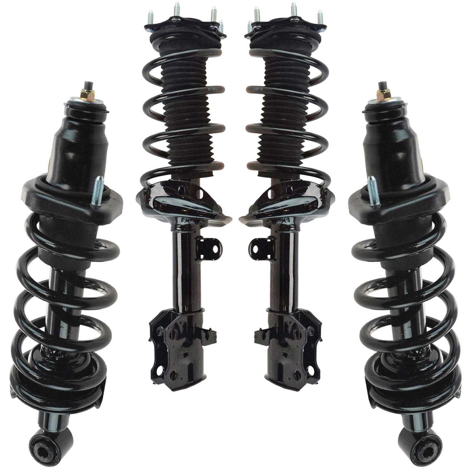 Trq Front And Rear Strut & Coil Spring Assembly Set Driver & Passenger Sides Compatible With 07-11 Honda Cr-V