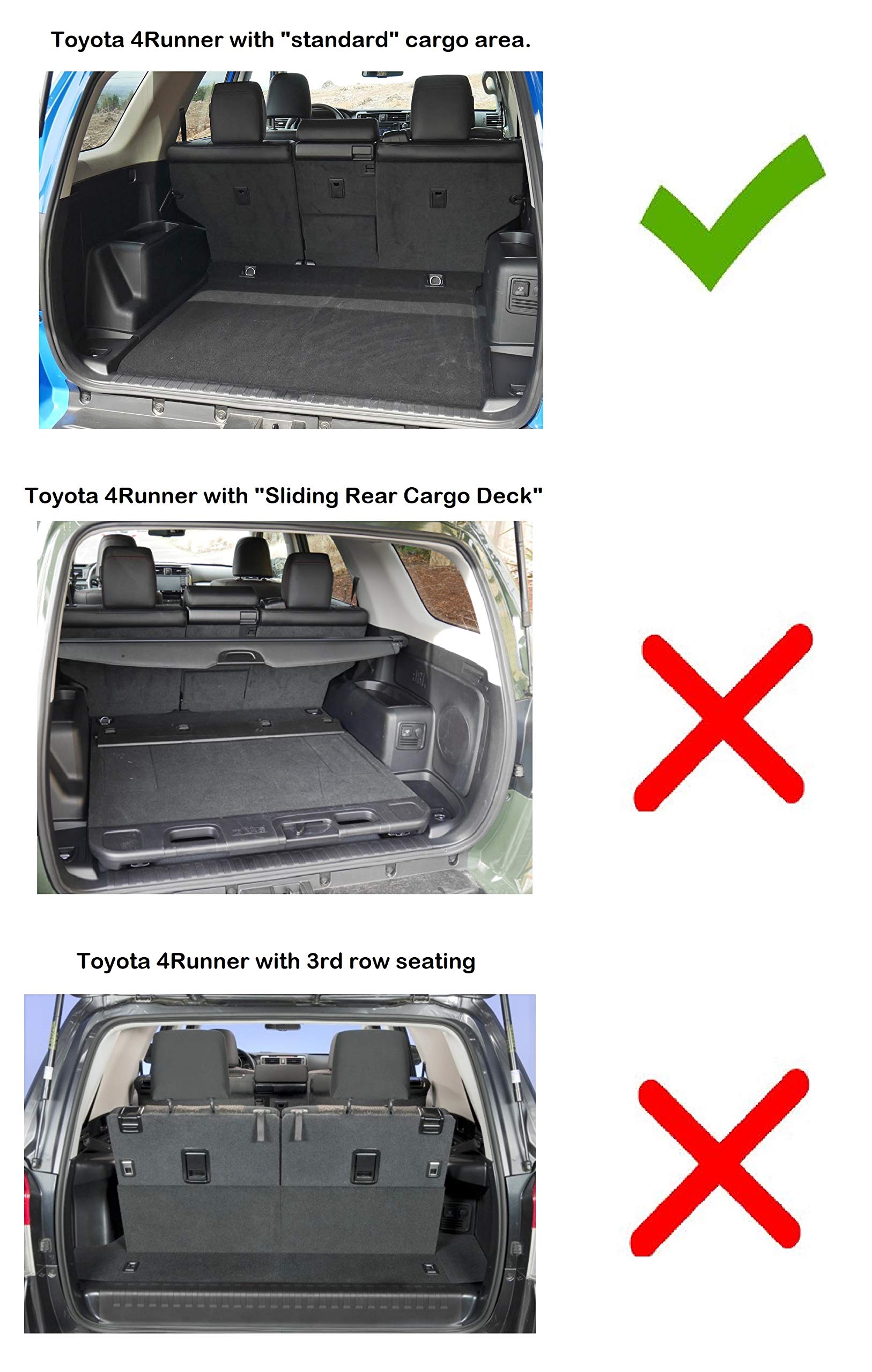 Husky Liners - Weatherbeater | Fits 2010 - 2024 Toyota 4Runner (Will Not Fit W/ 3Rd Row Or Sliding Cargo Deck) - Cargo Liner - B
