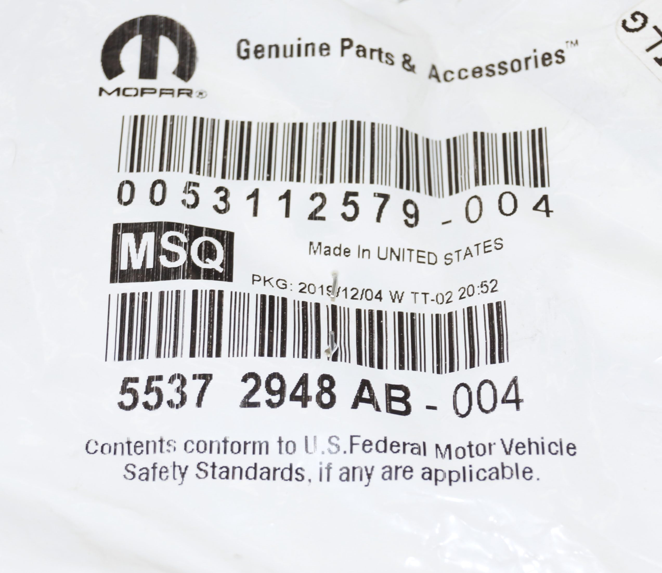 Mopar 55372948Ab Tailgate Bushing