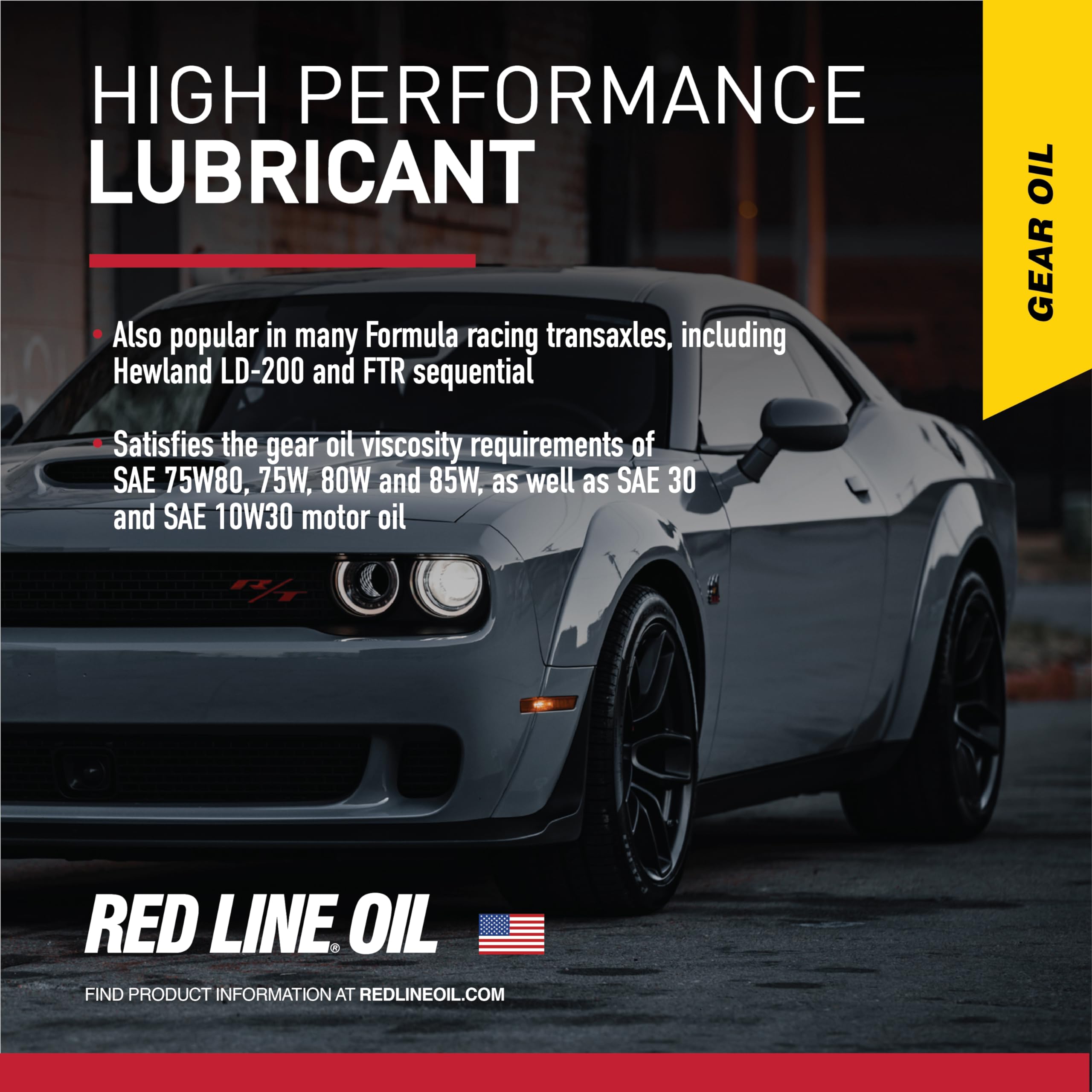 Red Line 50105 75W85 Gl-5 Full Synthetic Gear Oil For Hypoid Limited Slip Differentials - 1 Gallon