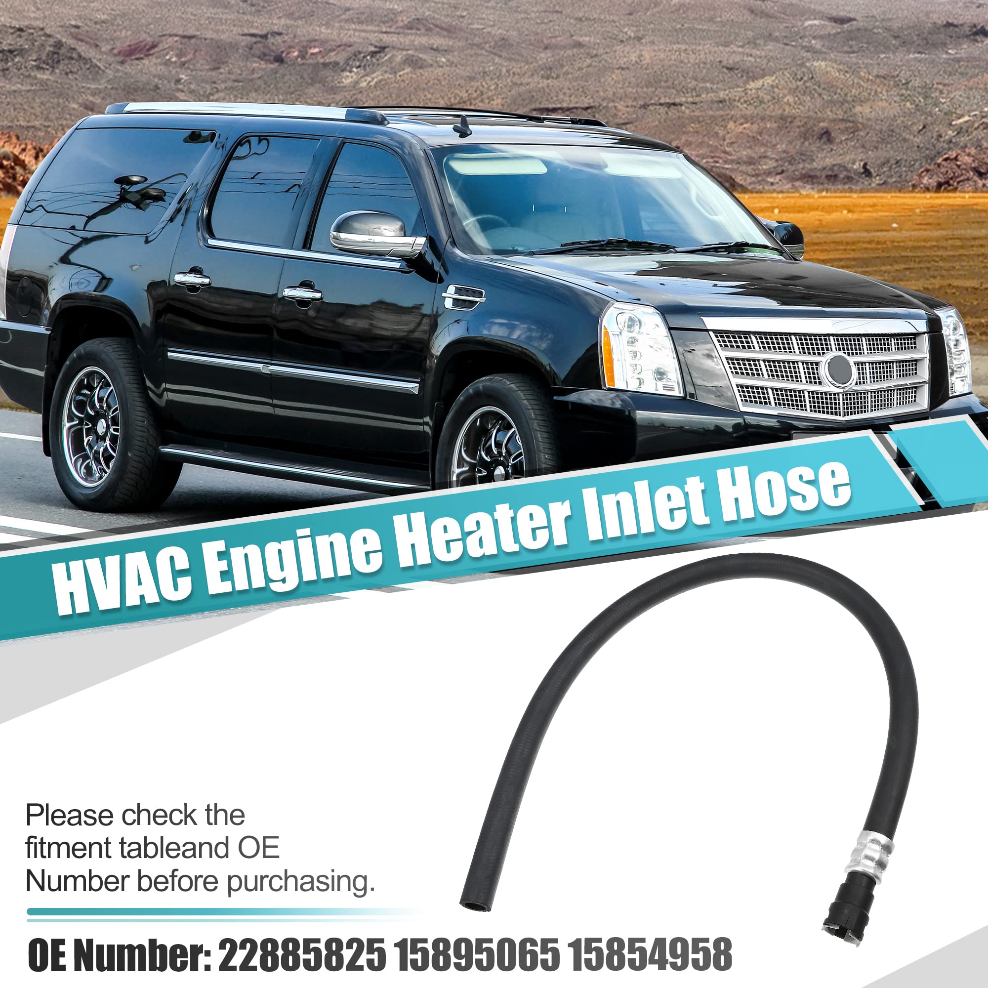 X Autohaux Hvac Engine Heater Inlet Hose Assembly 22885825 15895065 15854958 For Cadillac Escalade Esv Ext For Chevrolet Suburba