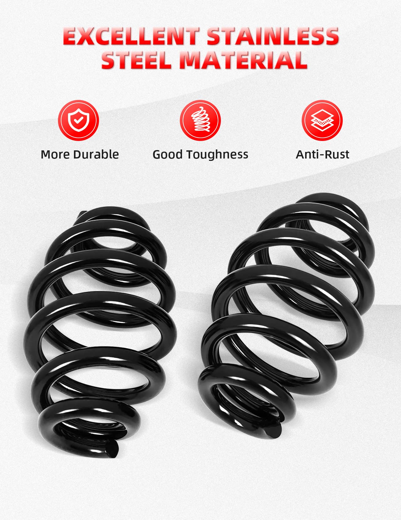 Amazicha Black Solo Seat Springs 3 Fit For Harley Davidson Chopper Bobber Softail Sportster
