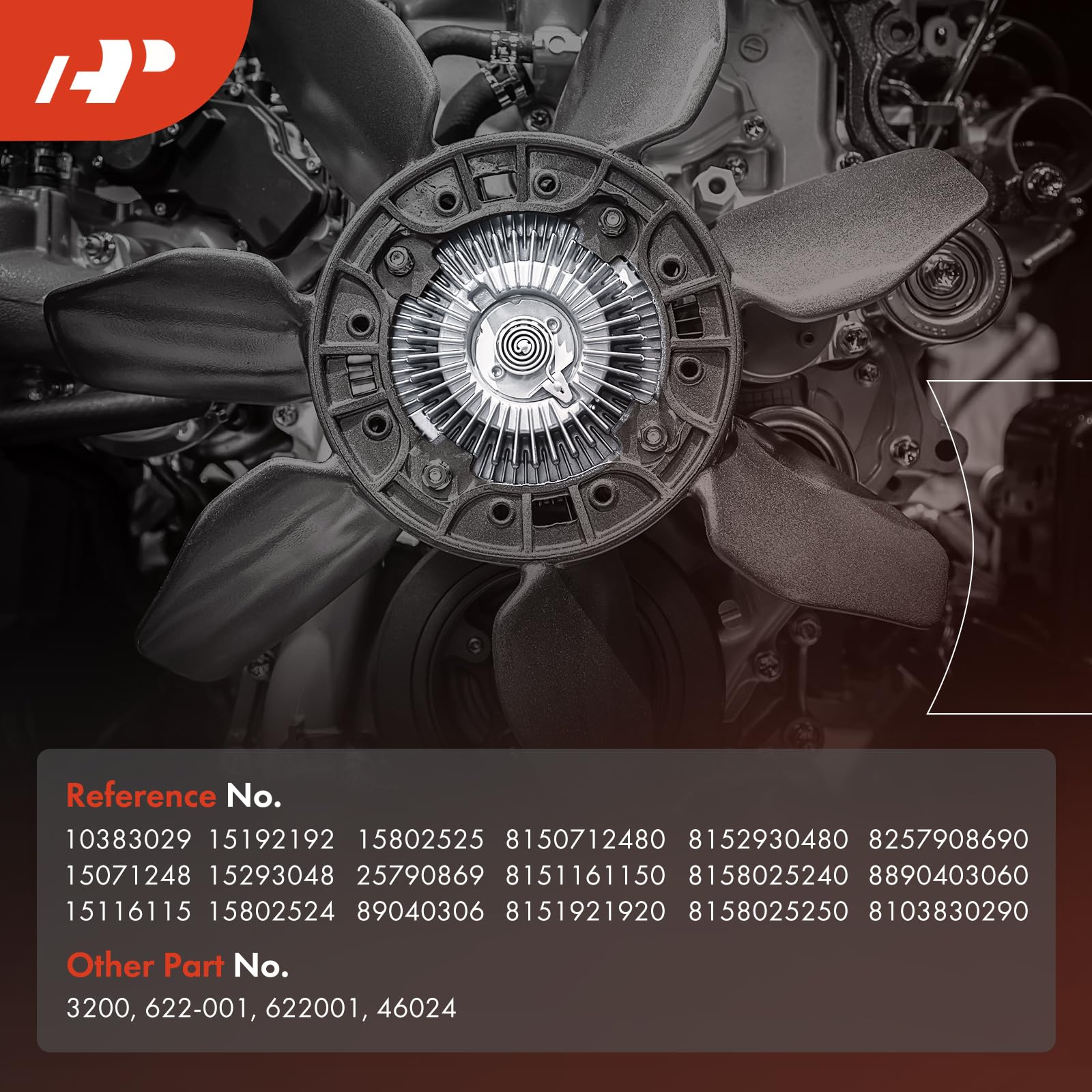 A-Premium Electronic Radiator Cooling Fan Clutch Compatible with Chevy, GMC, Buick, Saab & Oldsmobile - Trailblazer 02-09, SSR, Envoy, Rainier, Bravada, 9-7x - 4.2L 5.3L 6.0L - Replace# 25790869