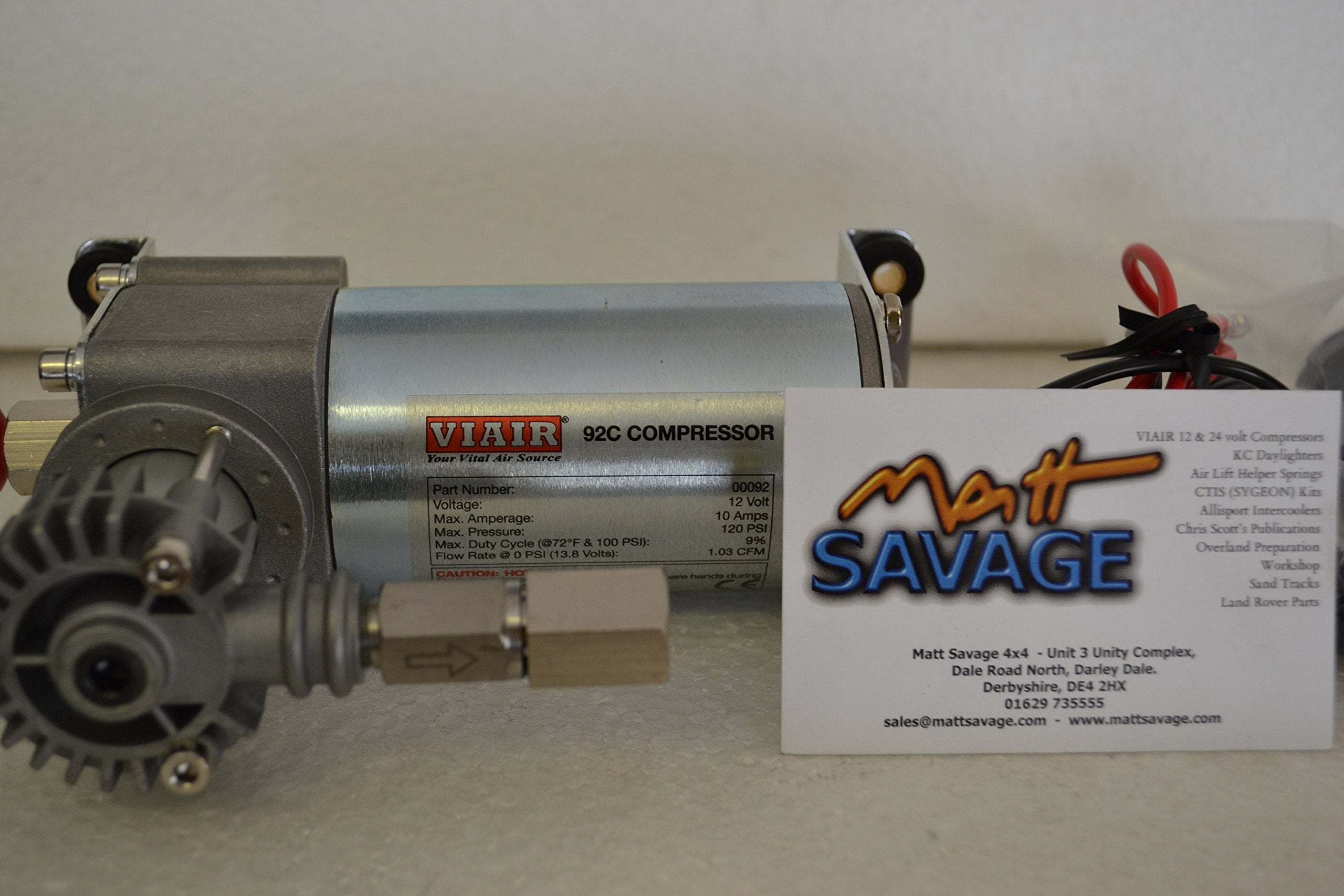 92C Compressor Kit W/ External Check Valve & Intake Filter (12V, 9% Duty, Sealed)