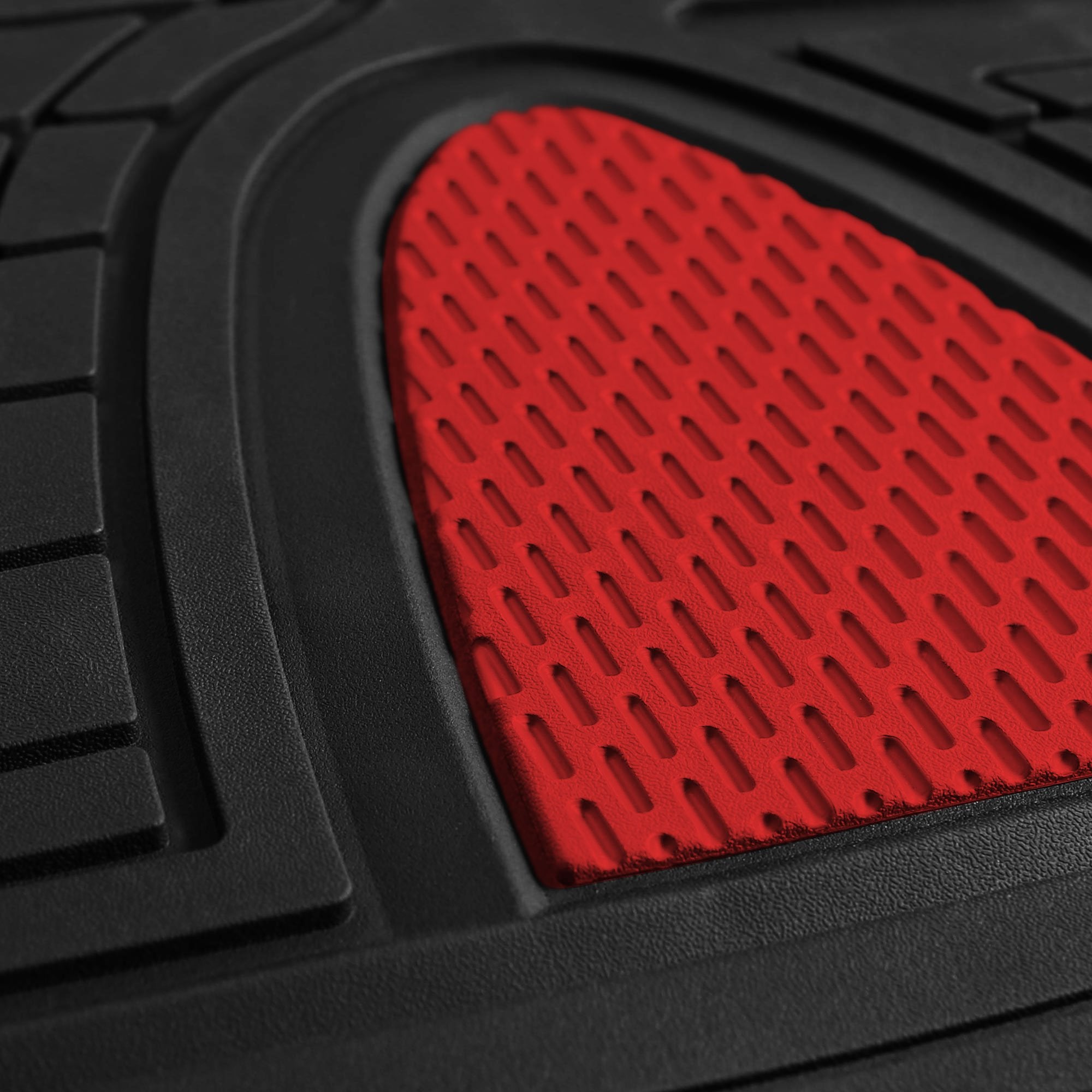 Fh Group Automotive Floor Mats - Heavy-Duty Rubber Floor Mats For Cars, Universal Fit Full Set, Climaproof Floor Mats, Trimmable