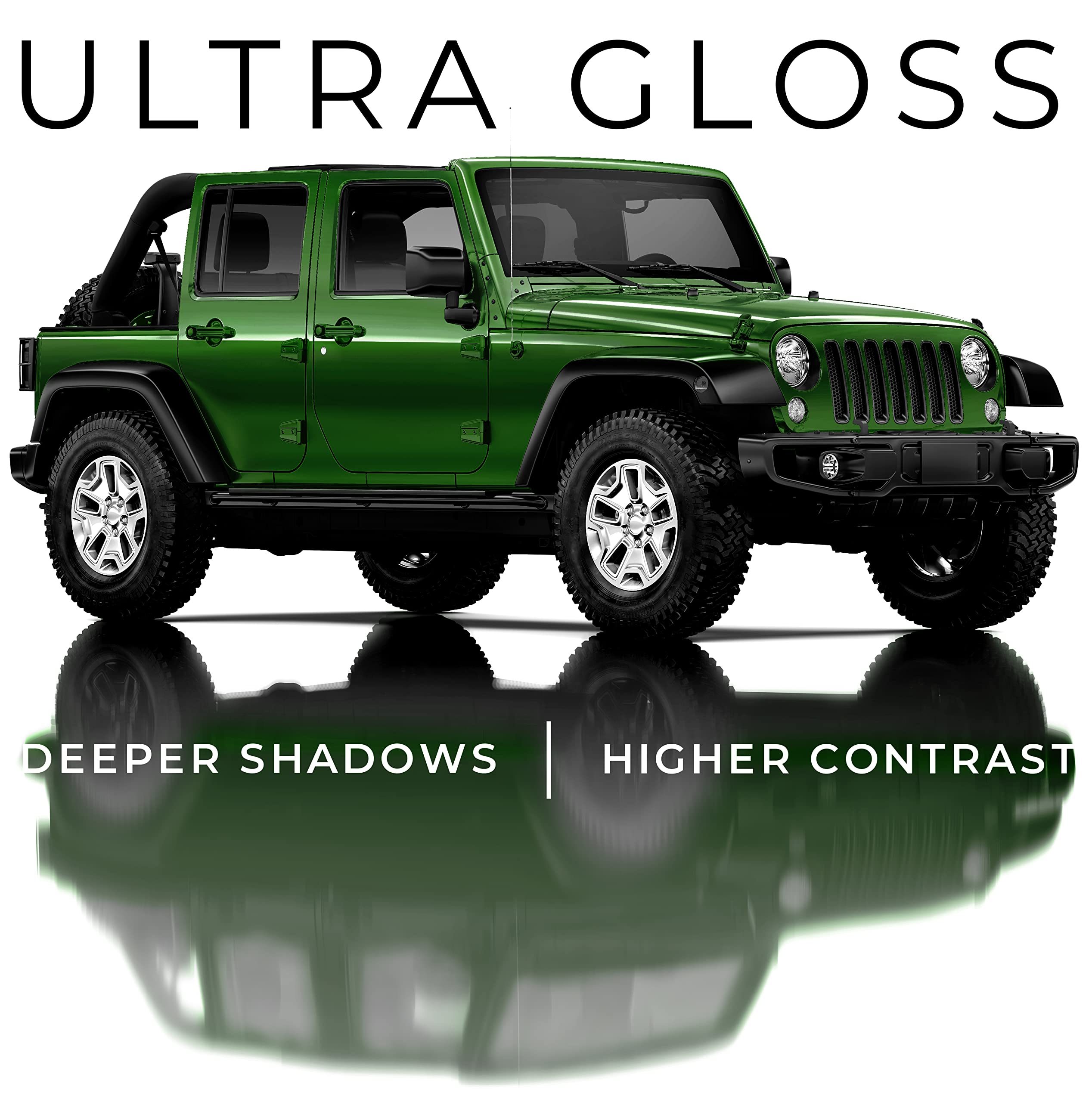 Vvivid+ Ultra Gloss Premium Vinyl Car Wrap Film (10Ft X 5Ft, Gloss Sonoma Green)