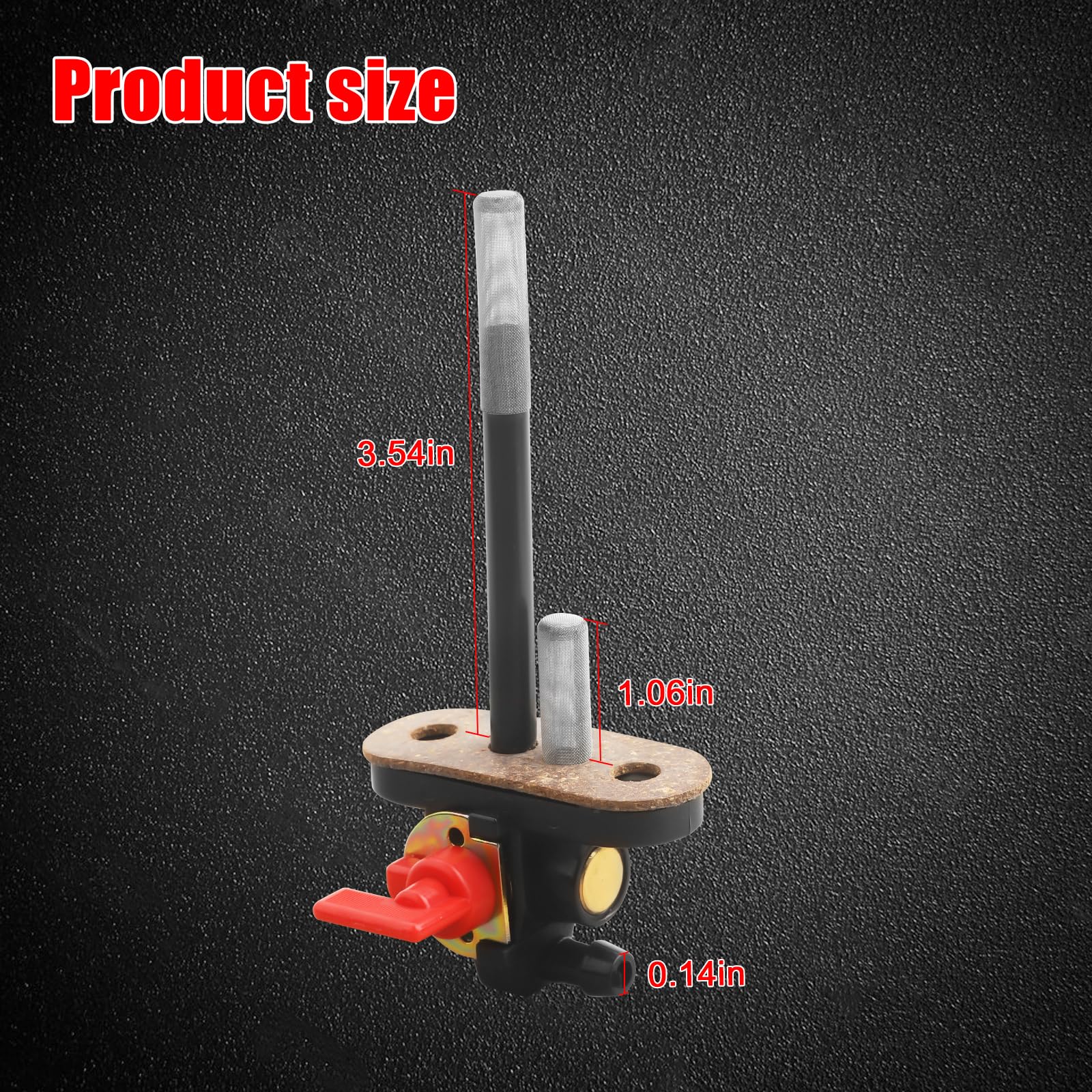 7051006 Petcock Fuel Shutoff Valve For 1993-2008 Polaris Scrambler Sportsman Magnum Trail Blazer 250, Trail Boss 250