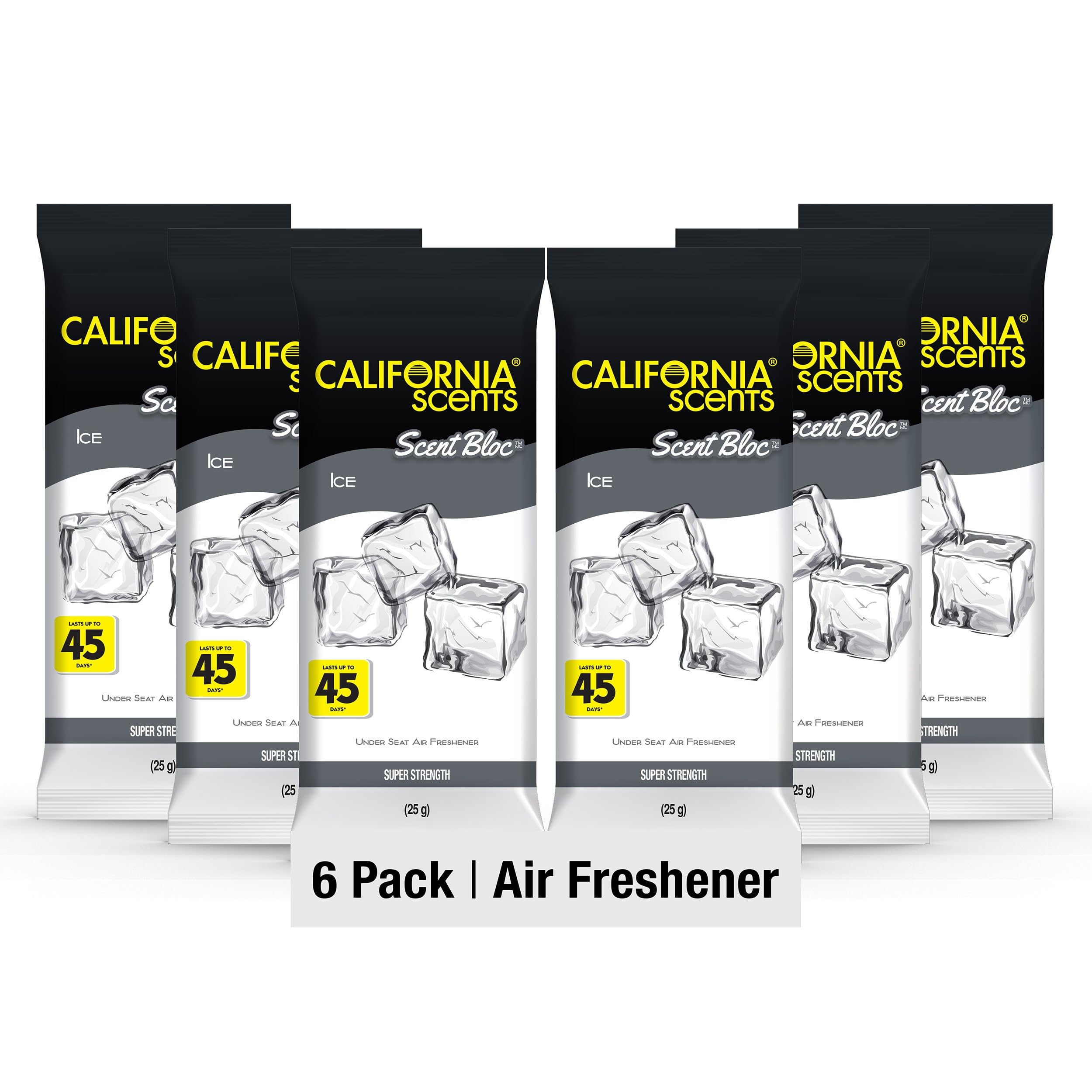 CALIFORNIA SCENTS Power Bloc Air Freshener, Ice Scent