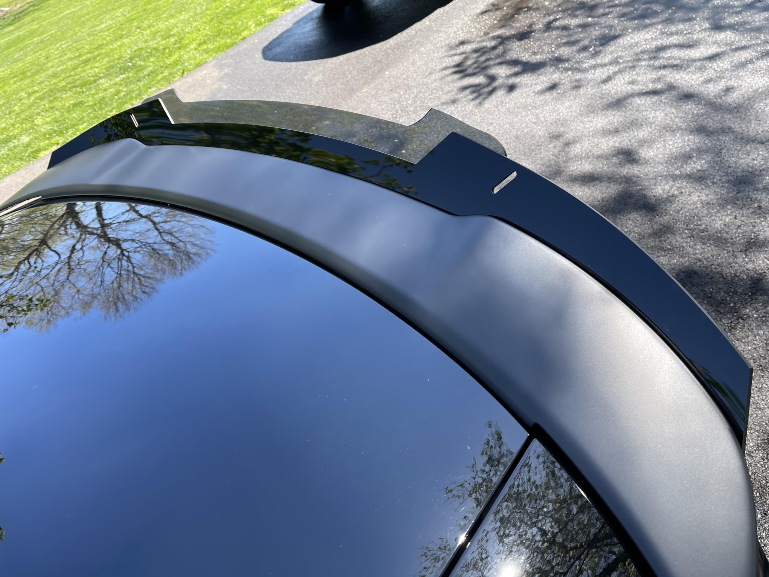 Psdesigns - Venom Series V3 2 Piece Wickerbill Spoiler Compatible With 2015-2021 Charger Fits Srt Hellcat Scat Pack Modles With Rivnut Tool Included Gloss Black