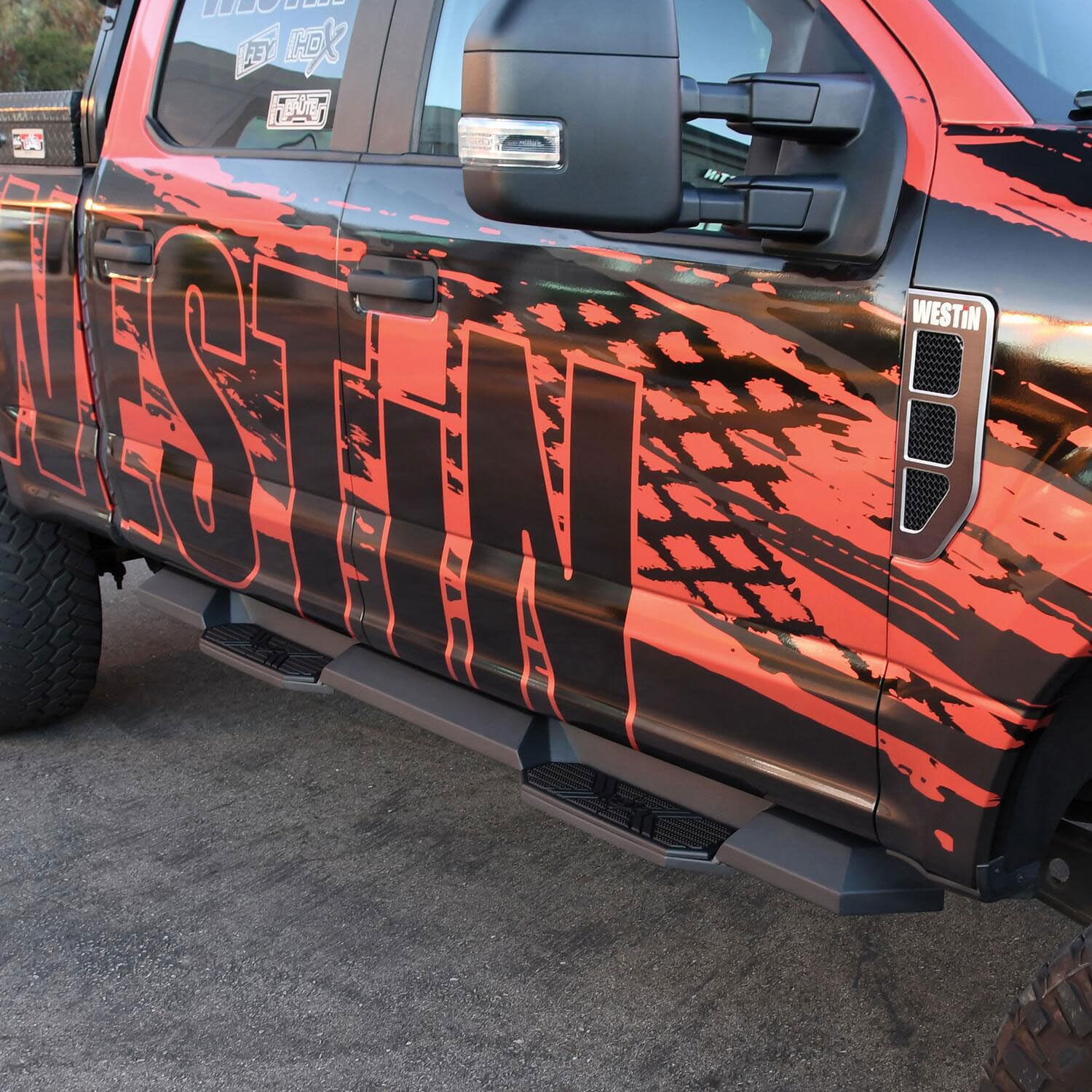 Westin 56-23945 Hdx Xtreme Nerf Bars Fits 2015-2024 F150 Supercrew 2017-2024 F250 F350 Crew Cab Textured Black Pair