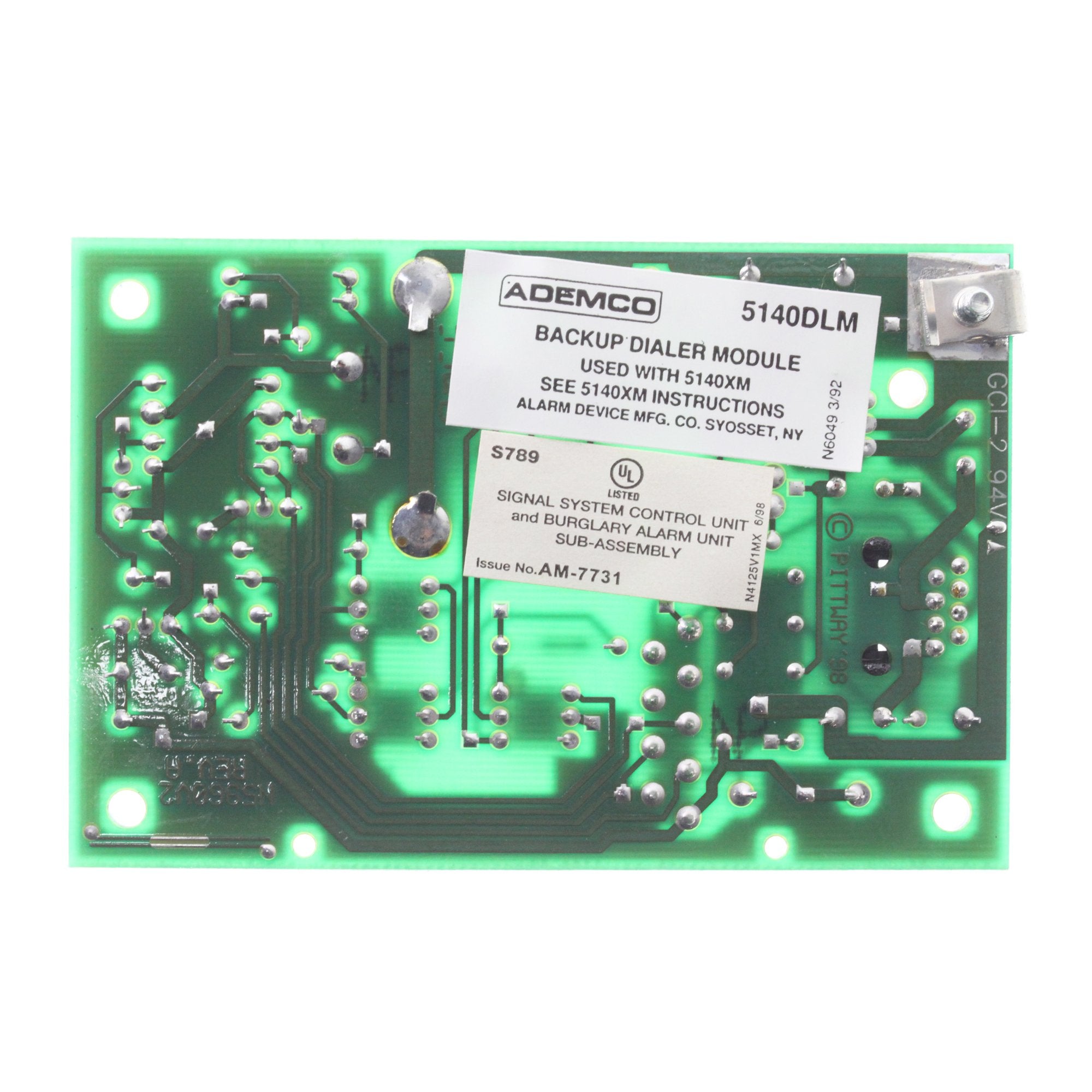 Ademco 5140DLM Backup Dialer Module Security Alarm Unit Sub Assembly