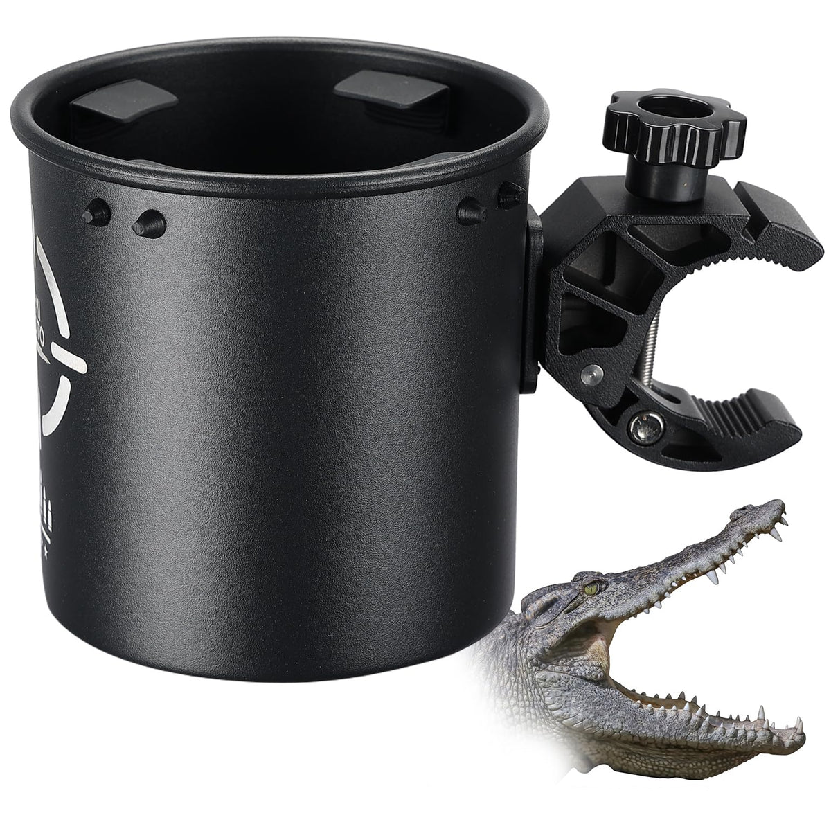 KEMIMOTO Motorcycle Cup Holder, Upgraded ATV Drink Holder with 0.6-1.5 Metal Clamp, 32OZ Bike Water Bottle Holder for UTV, S