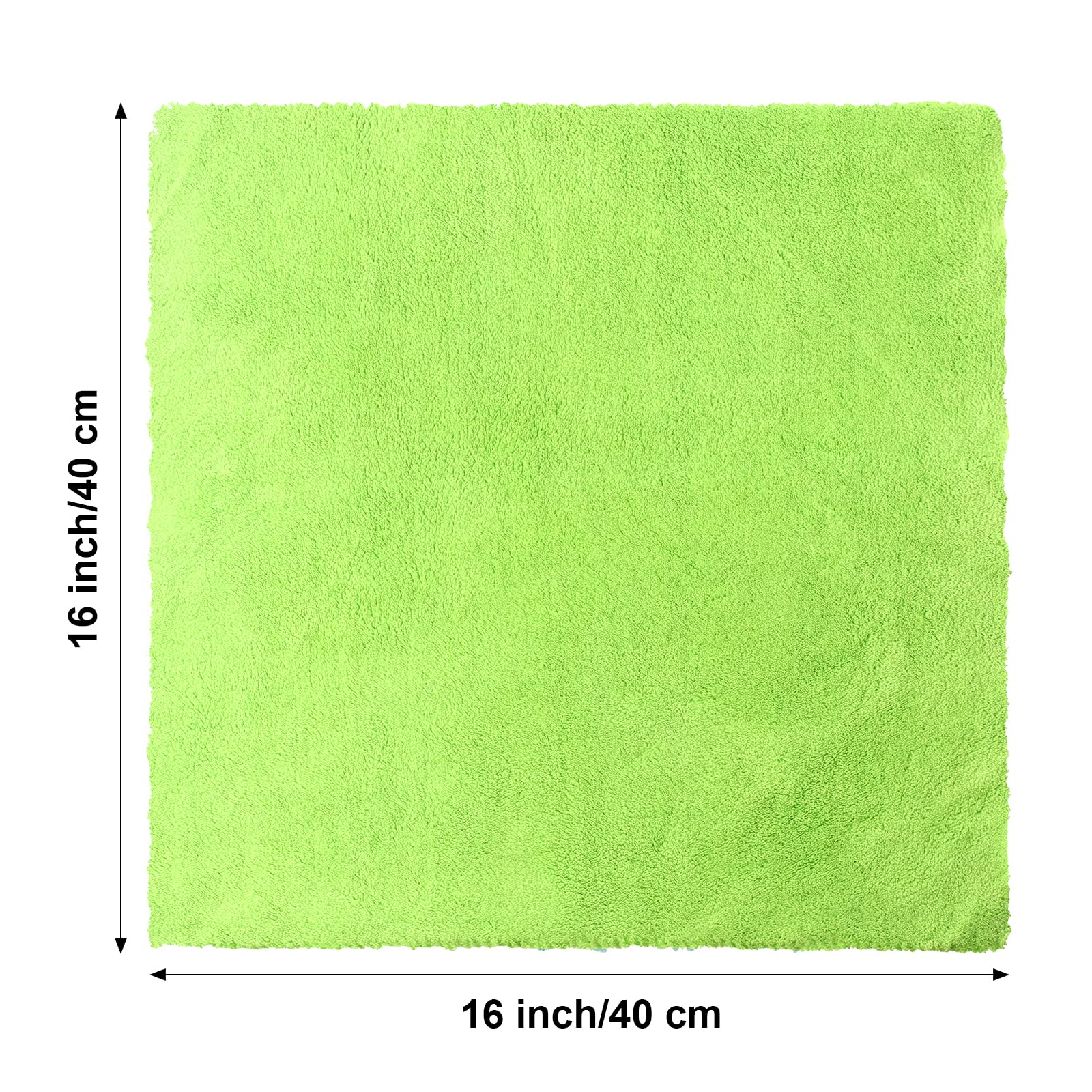 Shimeyao 30 Pcs Edgeless Microfiber Plush Towels For Cars Detailing Drying Wash Polishing Absorbent Cleaning Cloths, 500 Gsm, 16