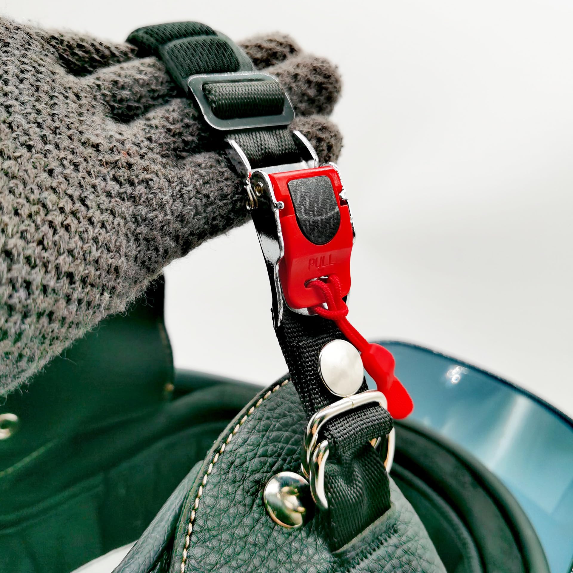 ZYRELYNX Helmet Quick Release Buckle Kit, Metal Helmet Chin Strap Adapter, Install Without Removing Double D-Ring Strap Snap, Co