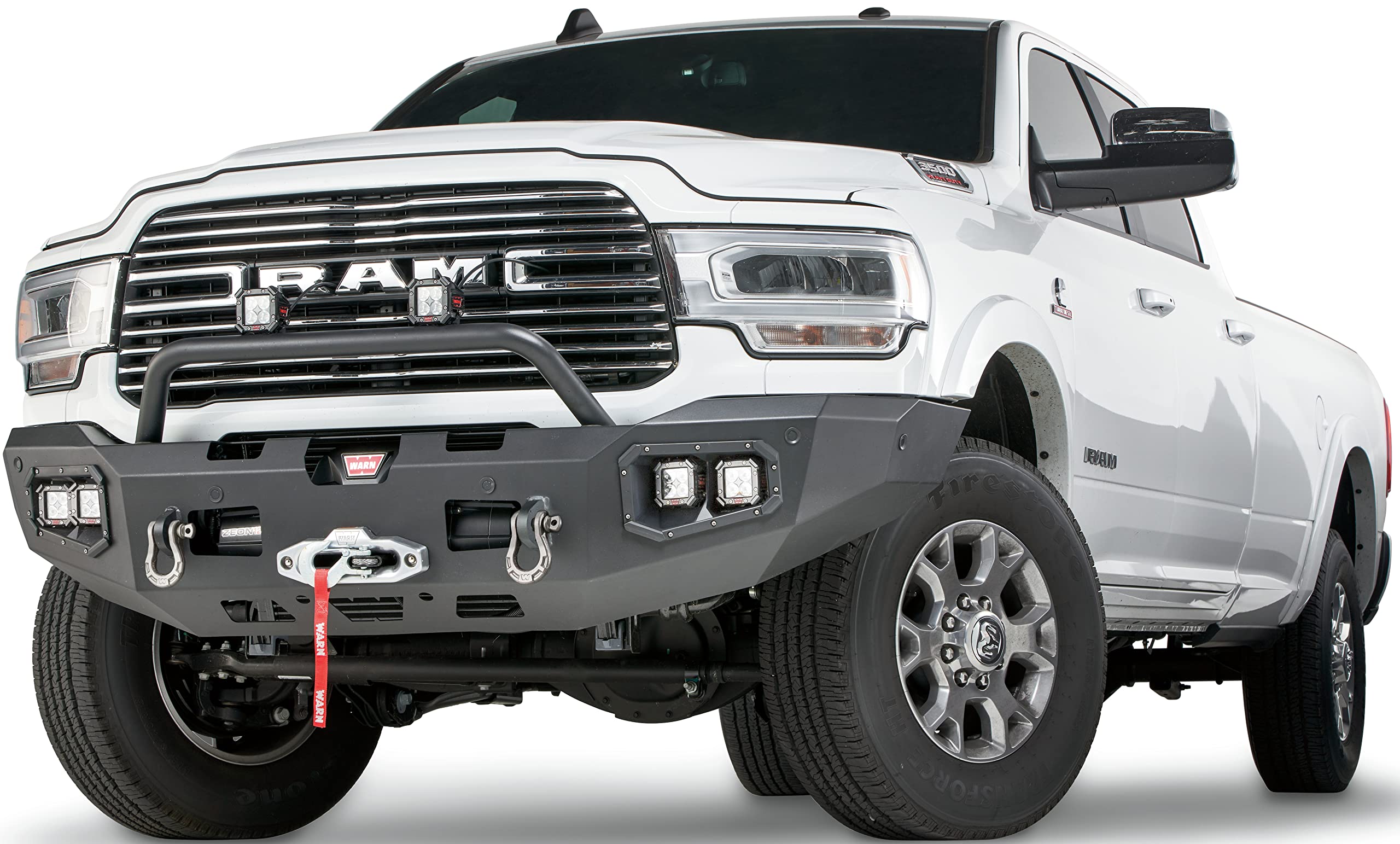 Warn 104256 Ascent Front Bumper, Fits: Dodge Ram Hd 2500/3500 Trucks (2019-2021) New Body Style