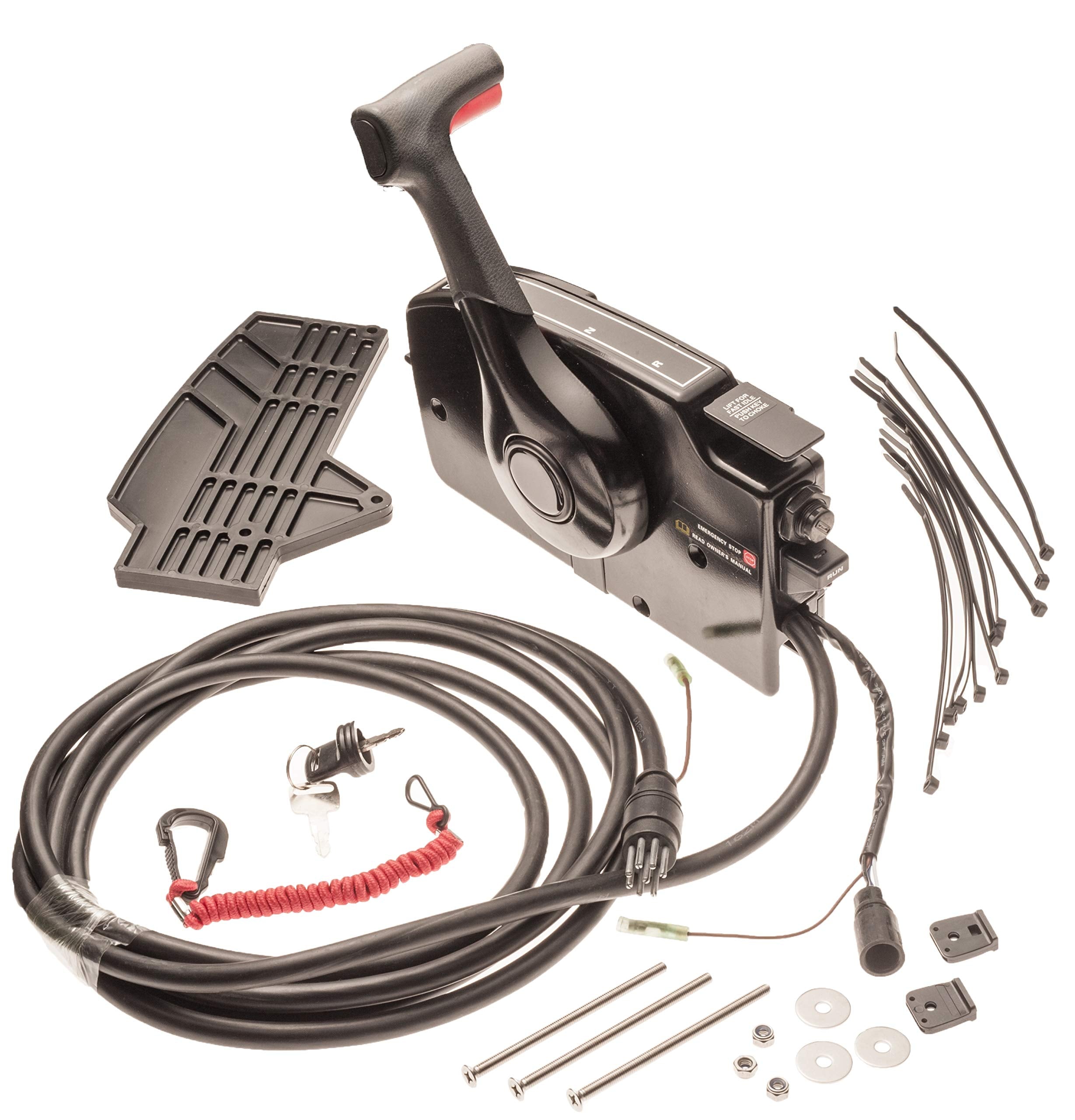 TITAN 757 PERFORMANCE Mercury Out Board Side Mount Remote Control Box Non Power Trim 8 Pin 881170A3