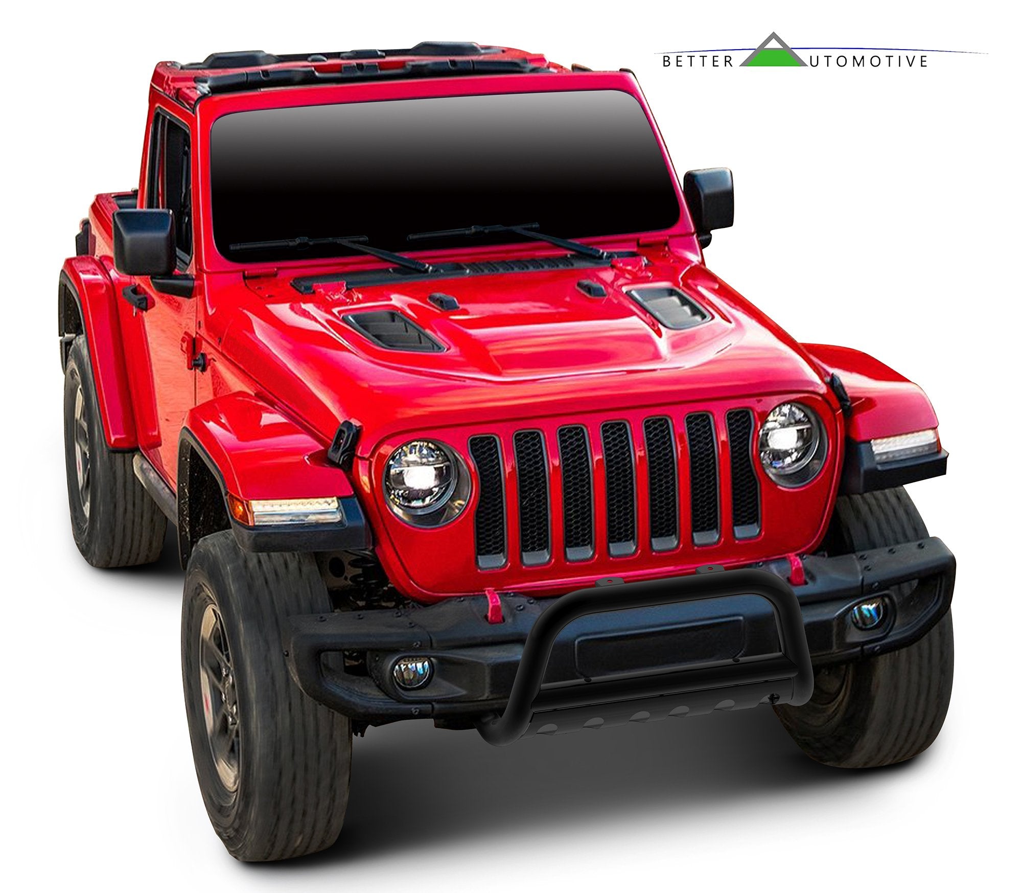 BETTER AUTOMOTIVE Bull Bar Fit 2018-2024 Wrangler JL(Exclude plug-in hybrid models/21-24 V8 engine/20-24 Rubicon Trim)|2020-2024