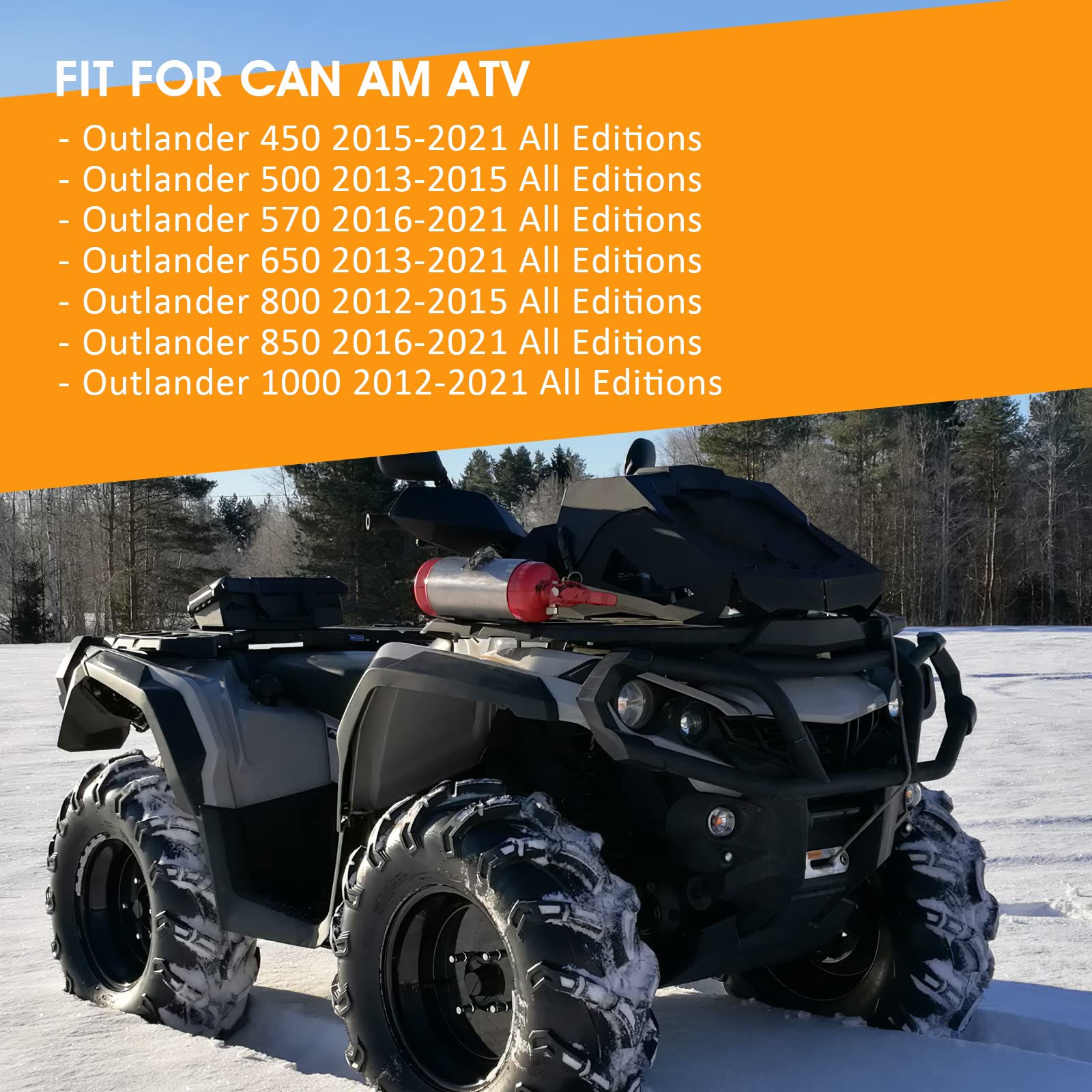 Front & Rear Brake Pads Sintered For Can Am Outlander 450 500 570 650 800 850 1000 (3 Sets)