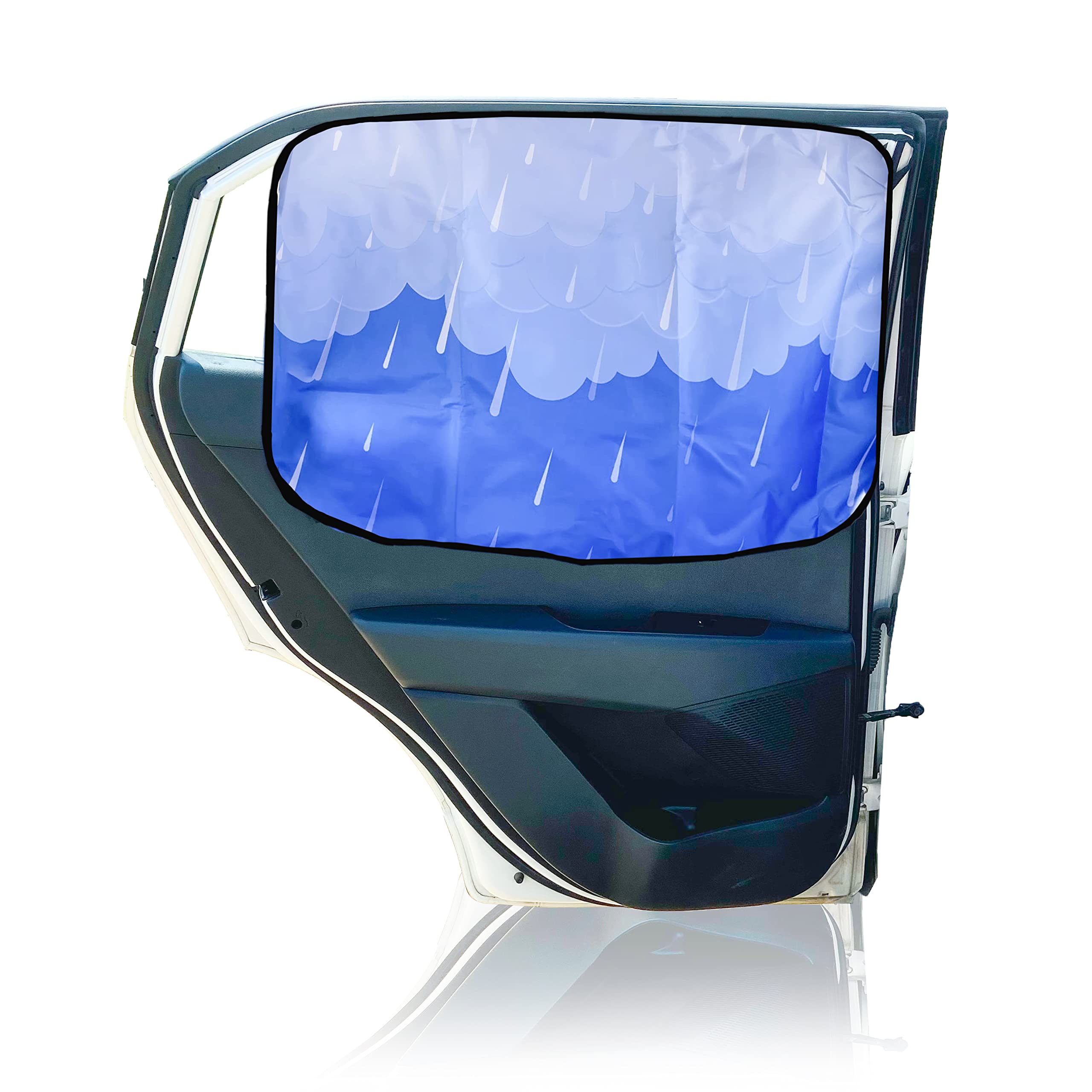 EcoNour Magnetic Side Window Sunshade (2 Pack) | Kids Car Window Shade Blocks Sunlight & Keeps You More Cooler | Universal Rear 