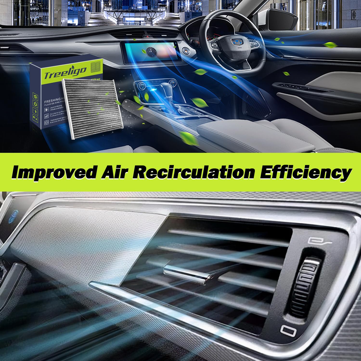 Treeligo Cf11776 Cabin Air Filter Compatible With Altima 2013-2018,Pathfinder 2013-2020,Murano 2015-2024,Maxima 2016-2023,Qx60 2