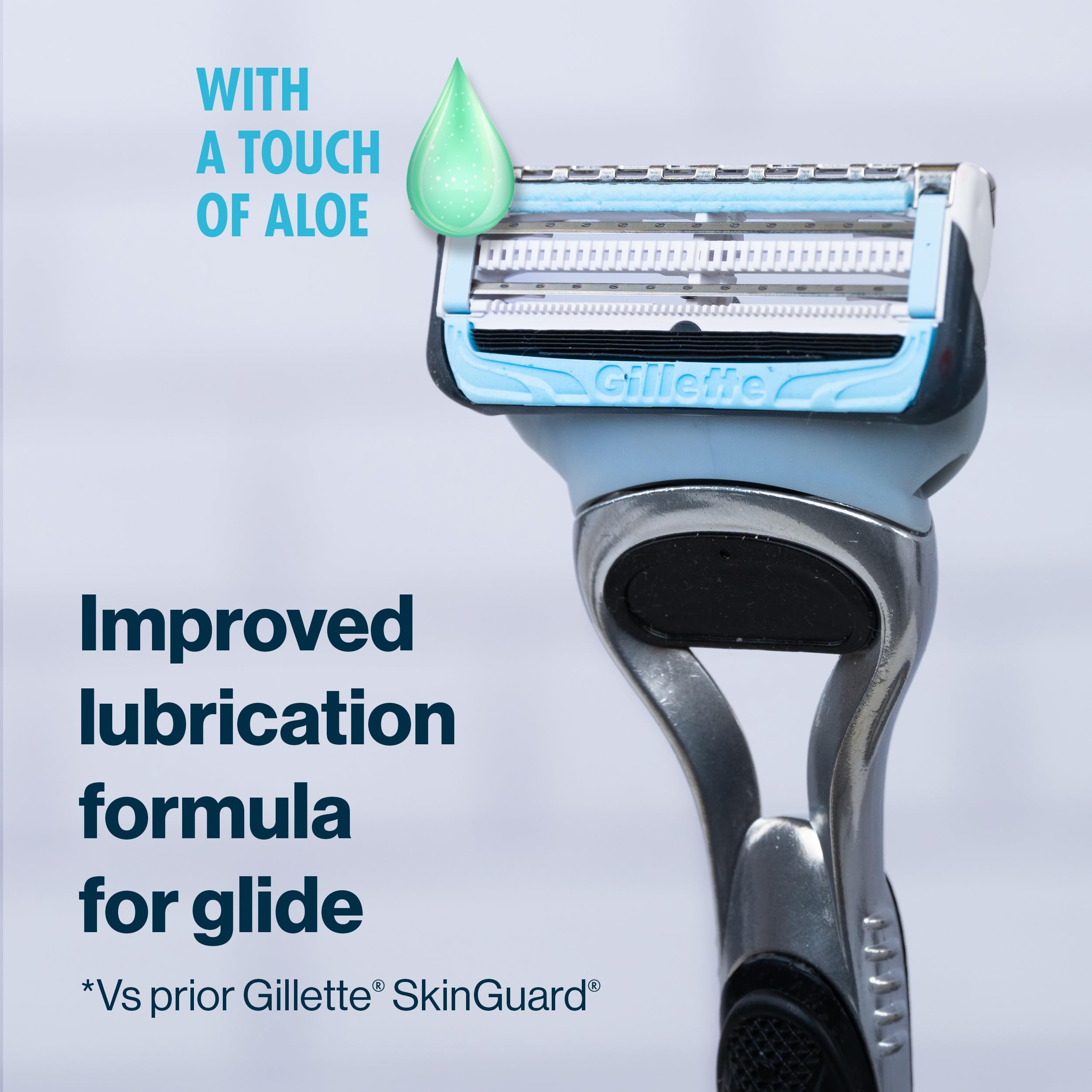 Gillette Skinguard Men'S Razor Blades, 4 Blade Refills