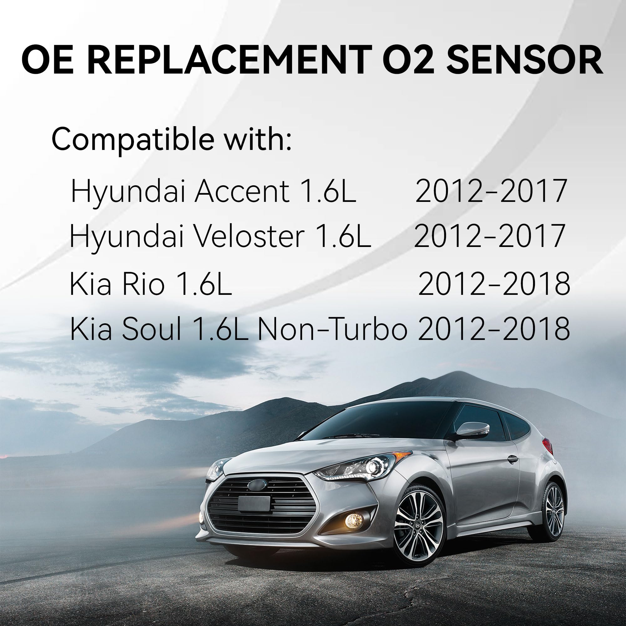 234-4568 234-5055 Upstream Downstream O2 Sensor Replacement O2 Oxygen Sensor Compatible with Hyundai Accent Veloster 1.6L 2012-2