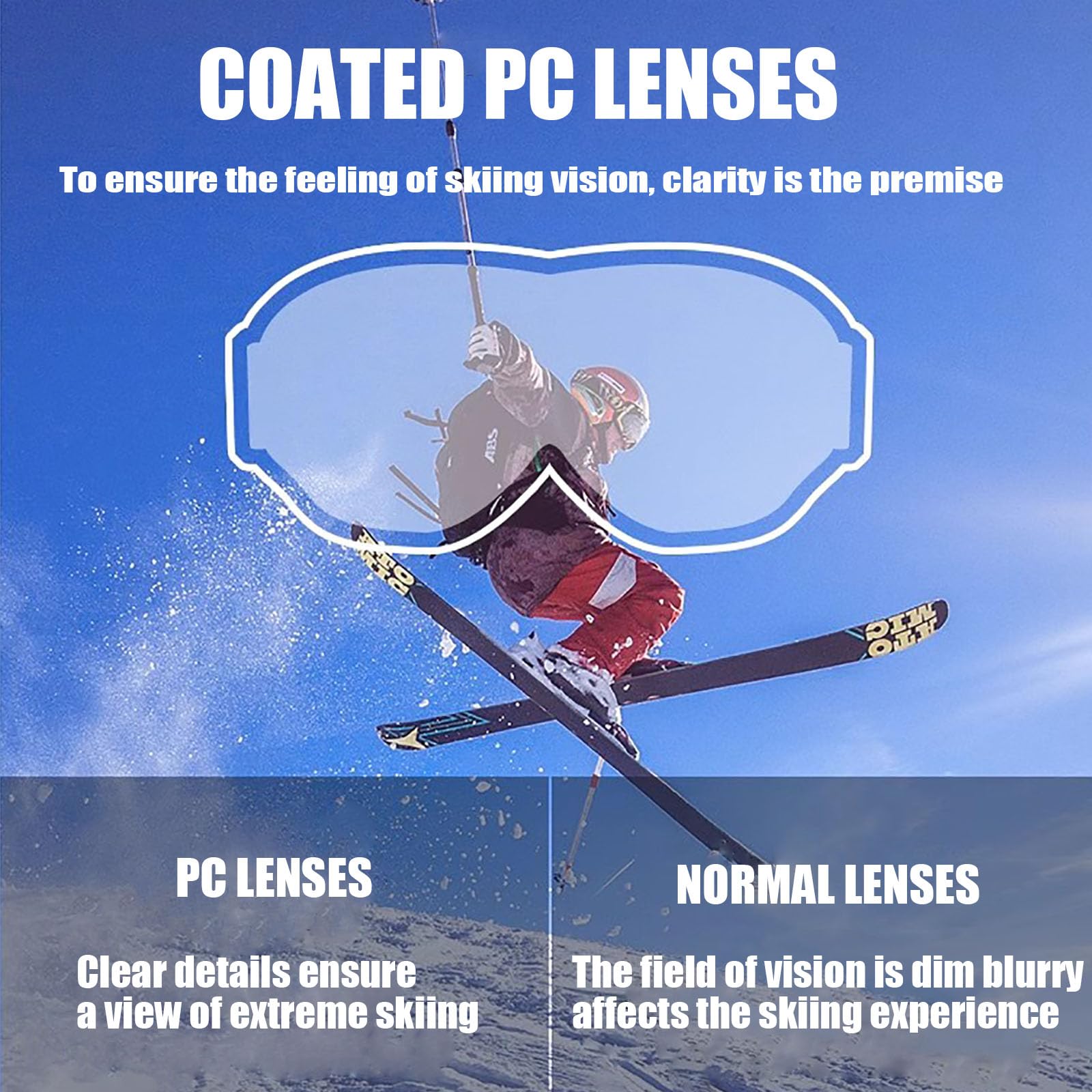 immoono Dirt Bike Motorcycle Goggles with Balaclava Face Cover, Motocross Riding Offroad Glasses for Men Women with Face Mask, B