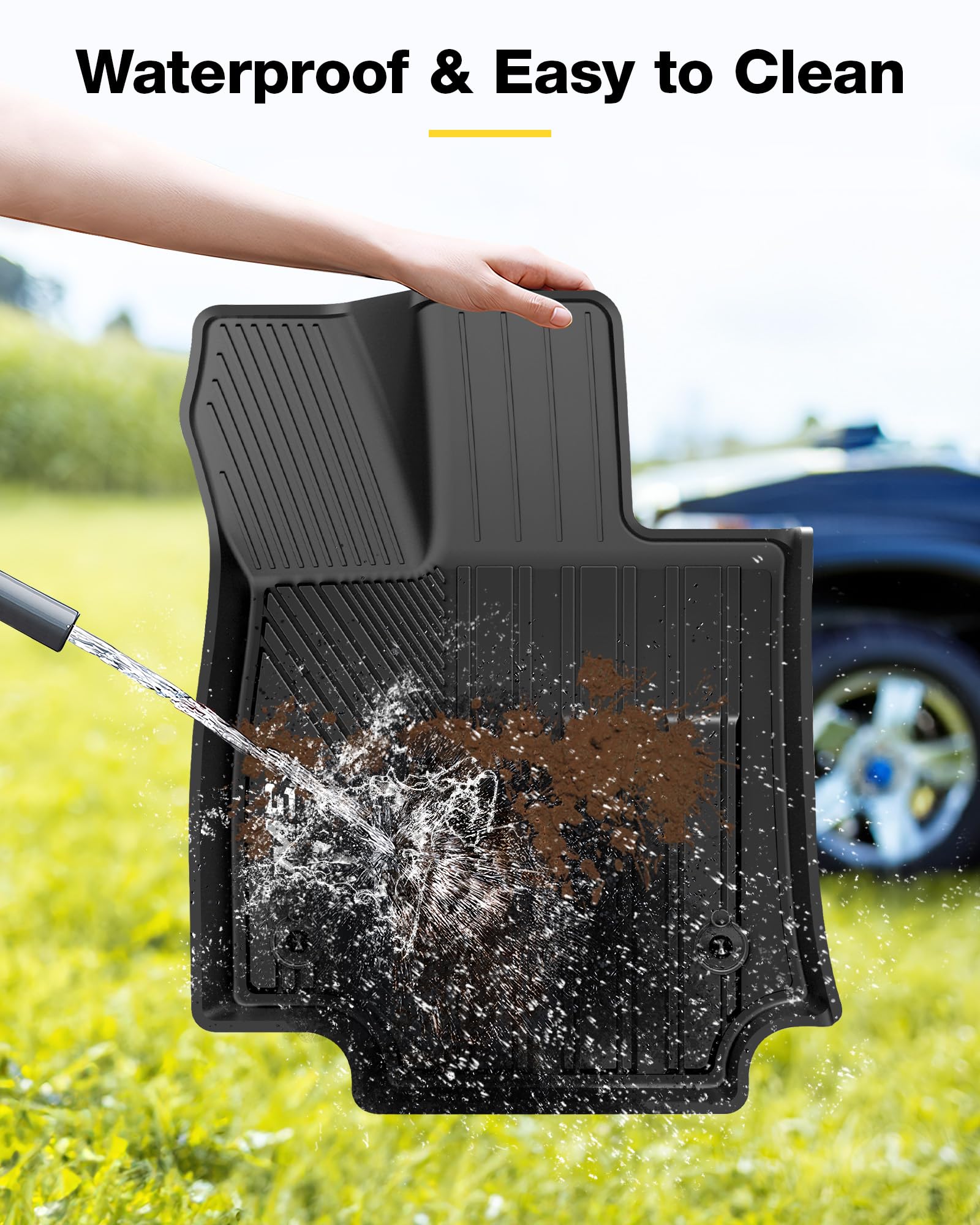 3W Floor Mats Fit Toyota Rav4 2019-2024 2025 (Not For Hybrid Or Prime), Tpe All Weather Custom Fit Floor Liner For Toyota Rav4 1